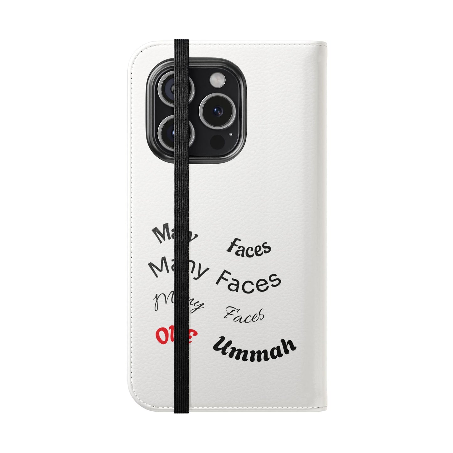 Many Faces, One Ummah Flip Case — where purpose meets protection.