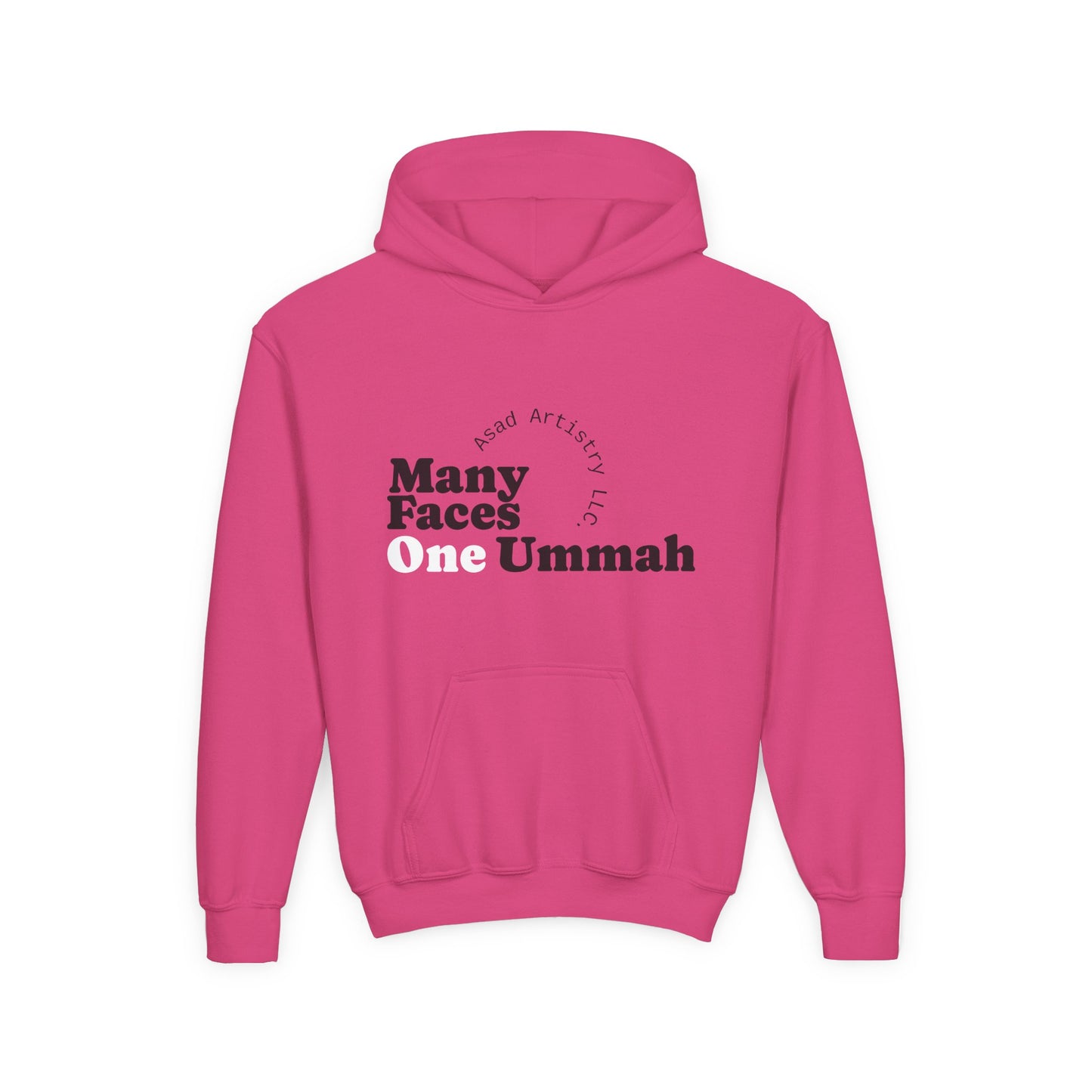 Youth Hoodie – Many Faces, One Ummah: Unity in Comfort