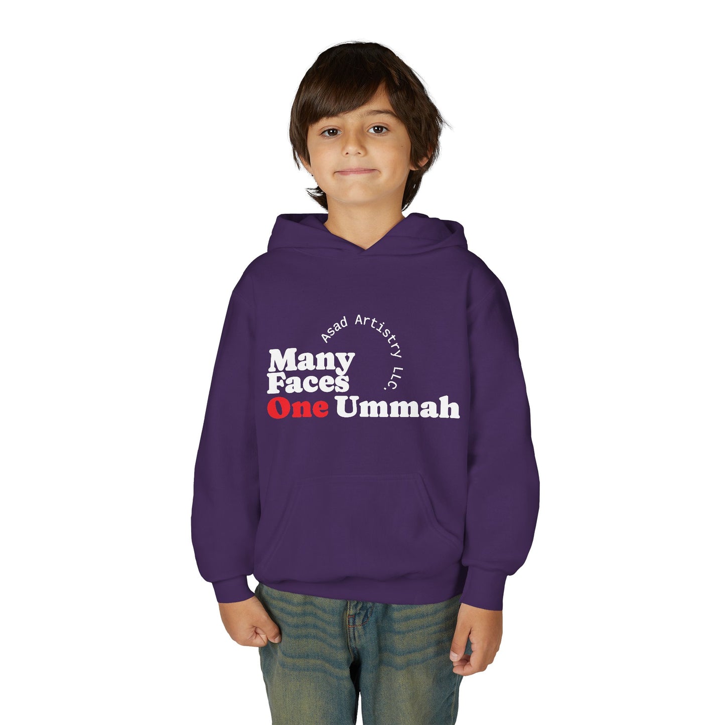Youth Hoodie – Many Faces, One Ummah: Unity in Comfort