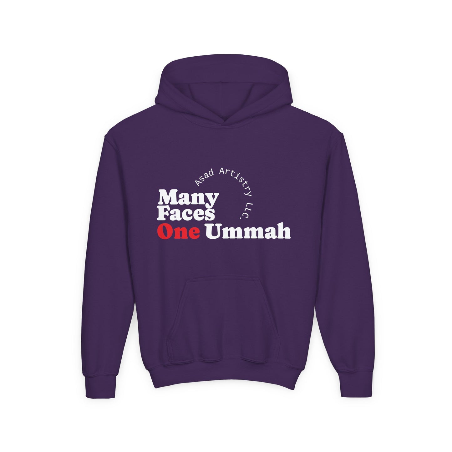 Youth Hoodie – Many Faces, One Ummah: Unity in Comfort