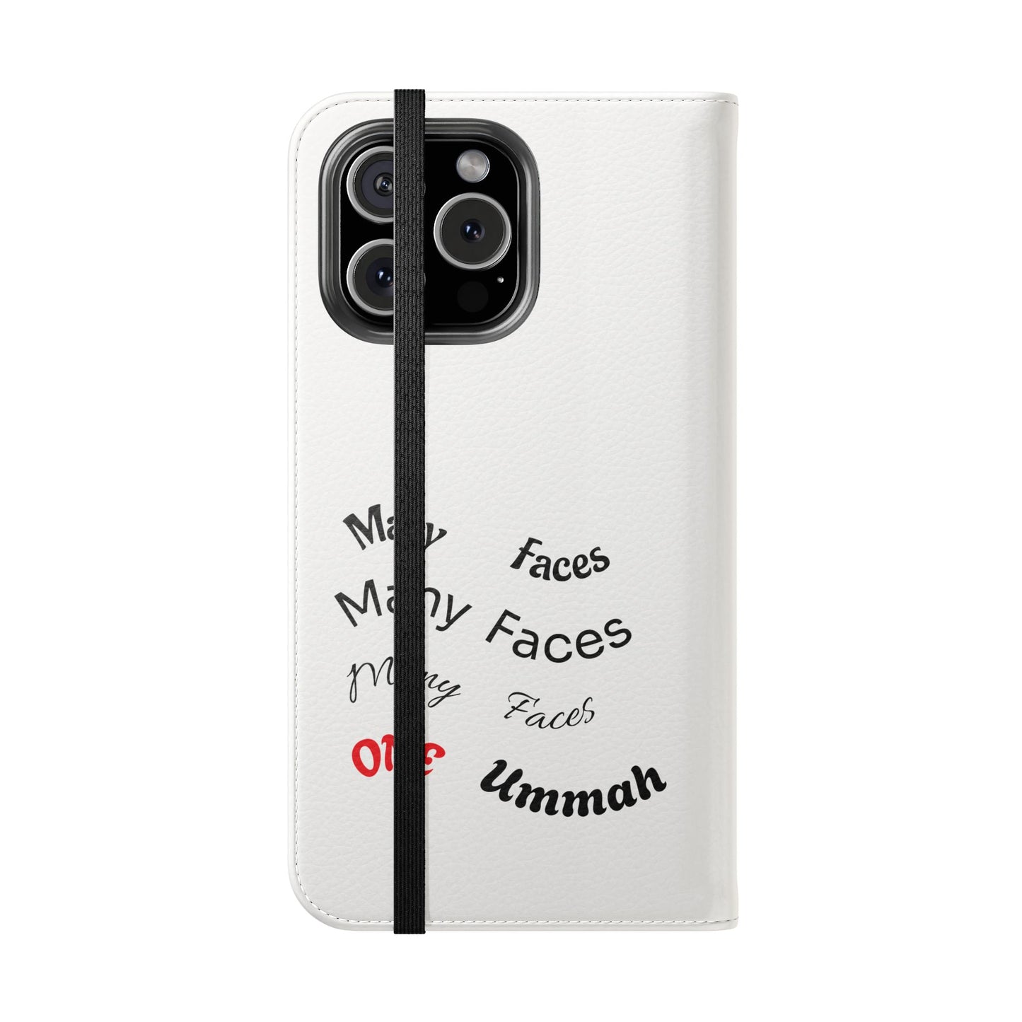 Many Faces, One Ummah Flip Case — where purpose meets protection.