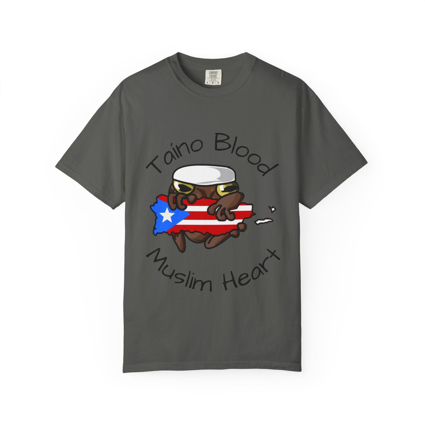 “Taíno Blood, Muslim Heart.”-Puerto Rican Muslim graphic Tee
