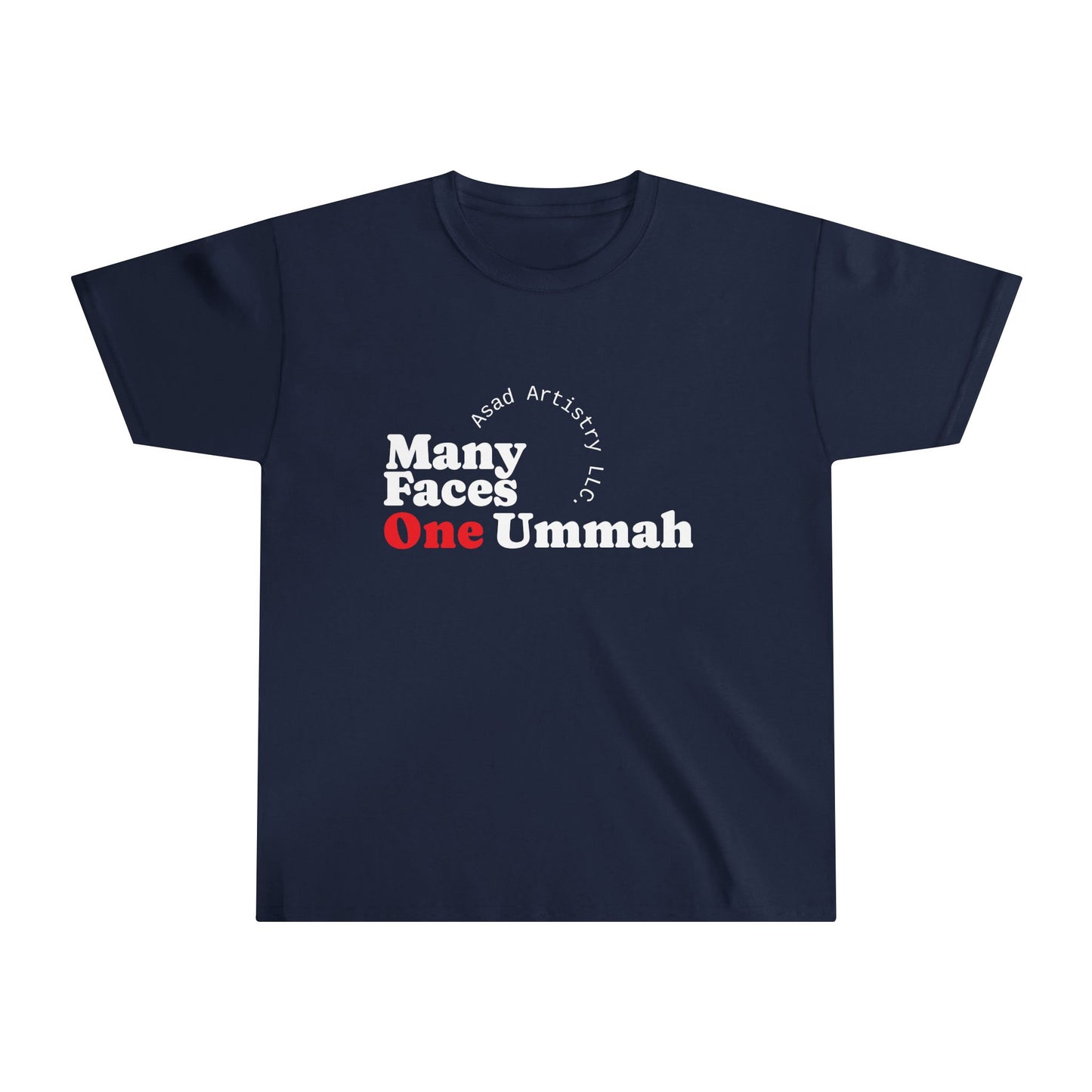 Many Faces One Ummah Youth T-Shirt – Everyday Comfort, Powerful Message