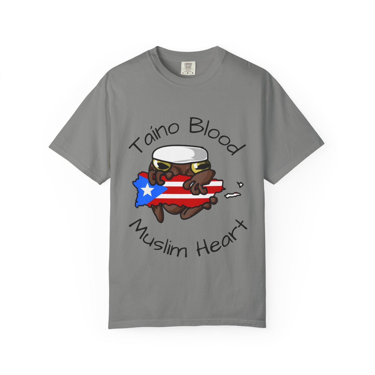 “Taíno Blood, Muslim Heart.”-Puerto Rican Muslim graphic Tee