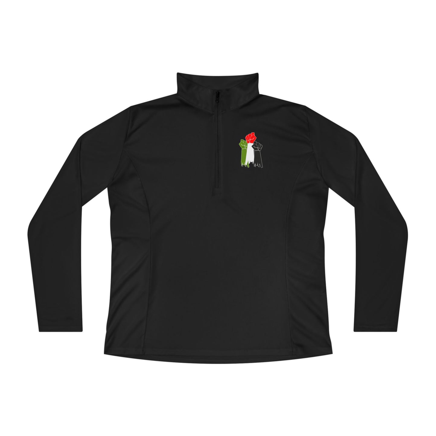 Free Palestine Women’s Quarter-Zip Pullover