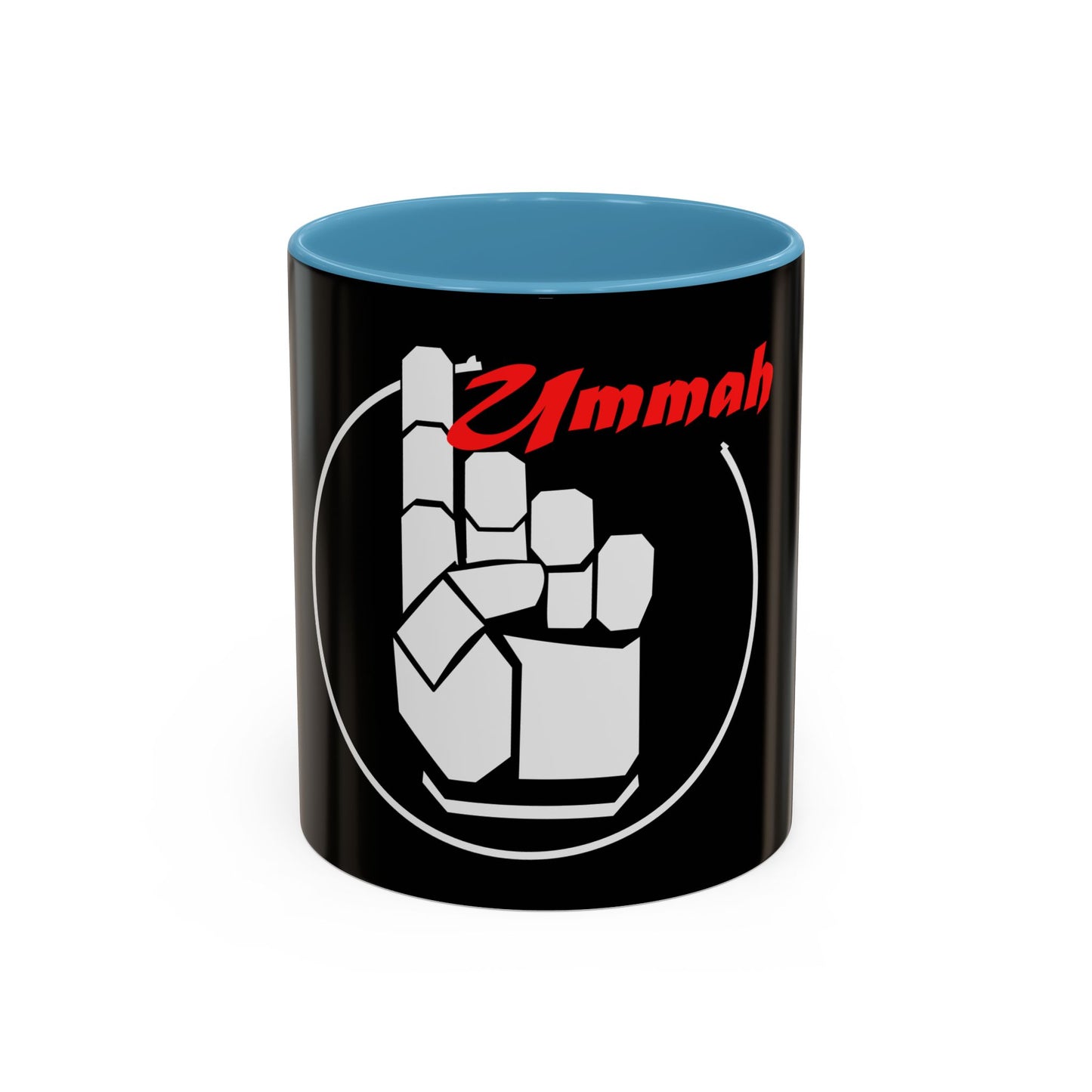 White One Ummah Logo Accent Coffee Mug