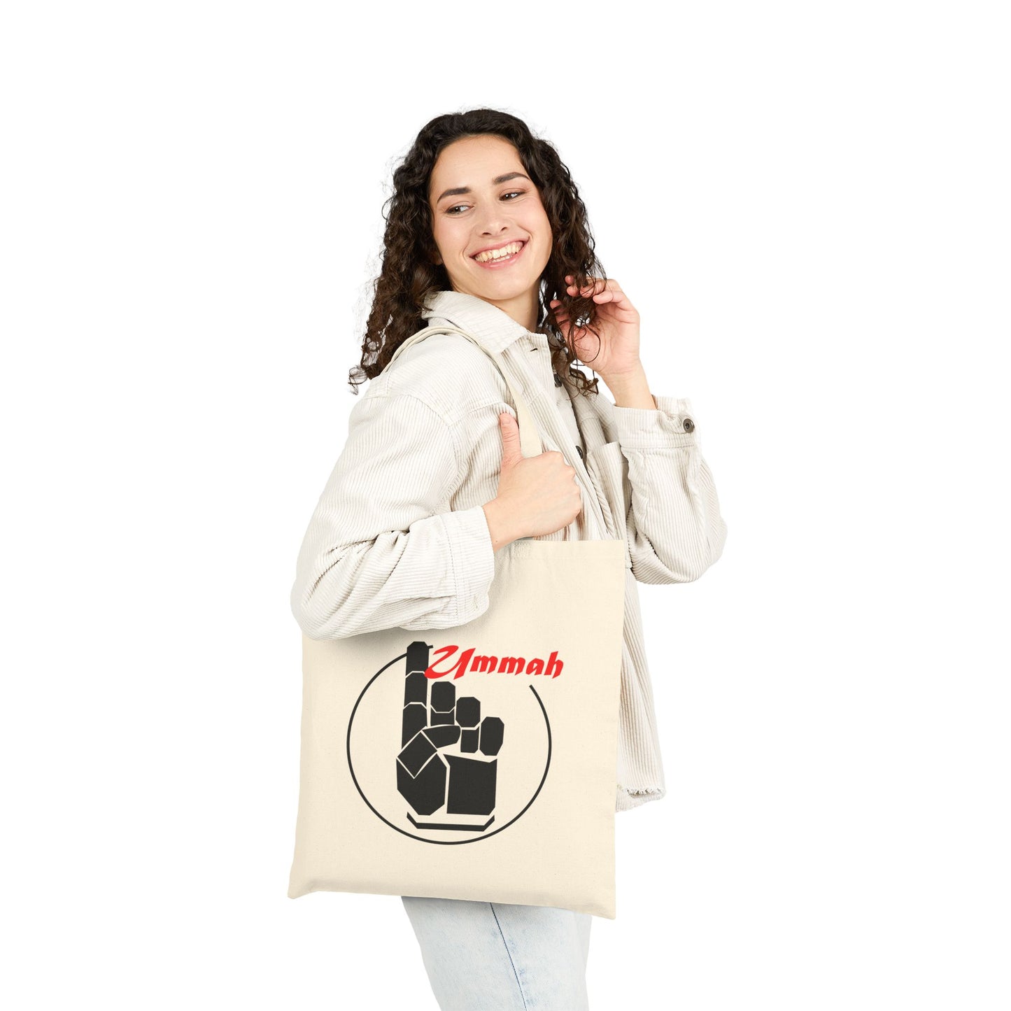 One Ummah Cotton Canvas Tote Bag – Eco-Friendly, Reusable Shopping Bag