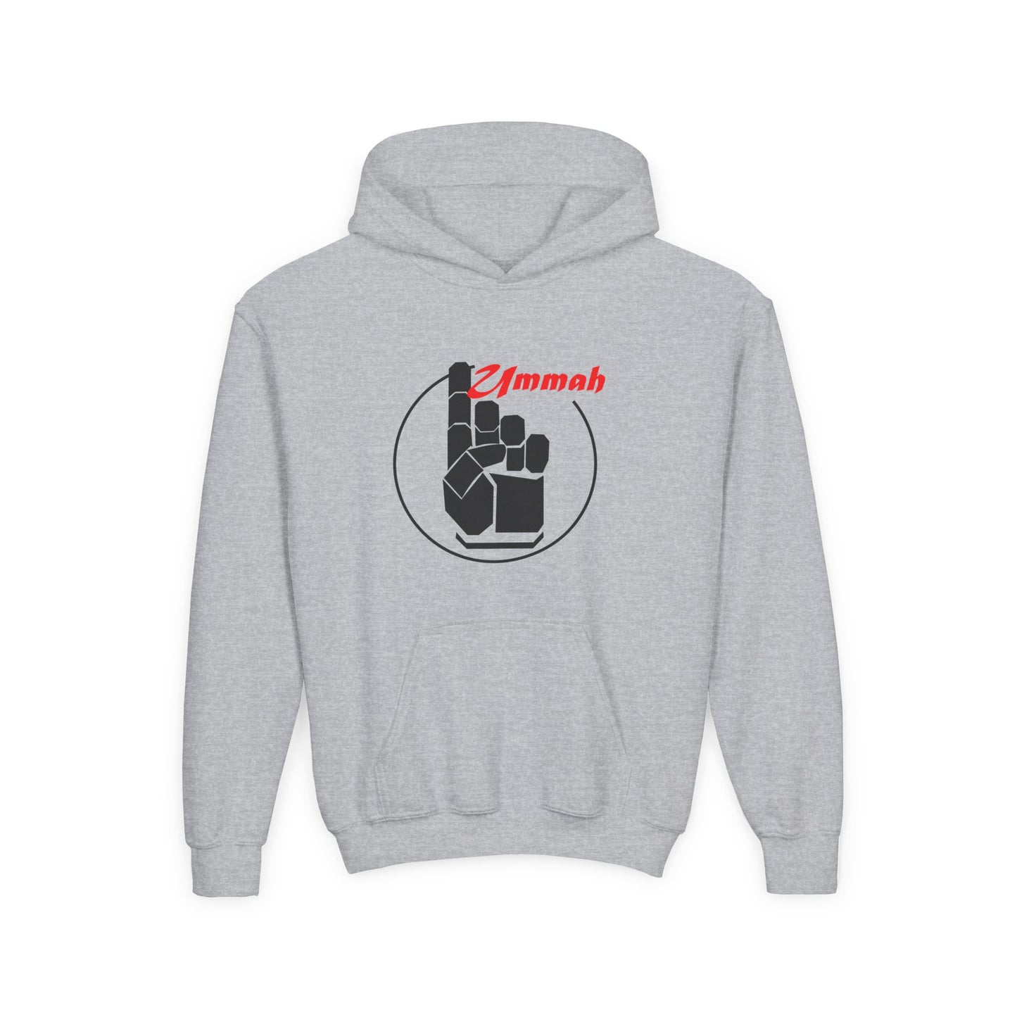 Youth Hooded Sweatshirt with 'Ummah' Graphic - Cozy & Stylish for All Occasions