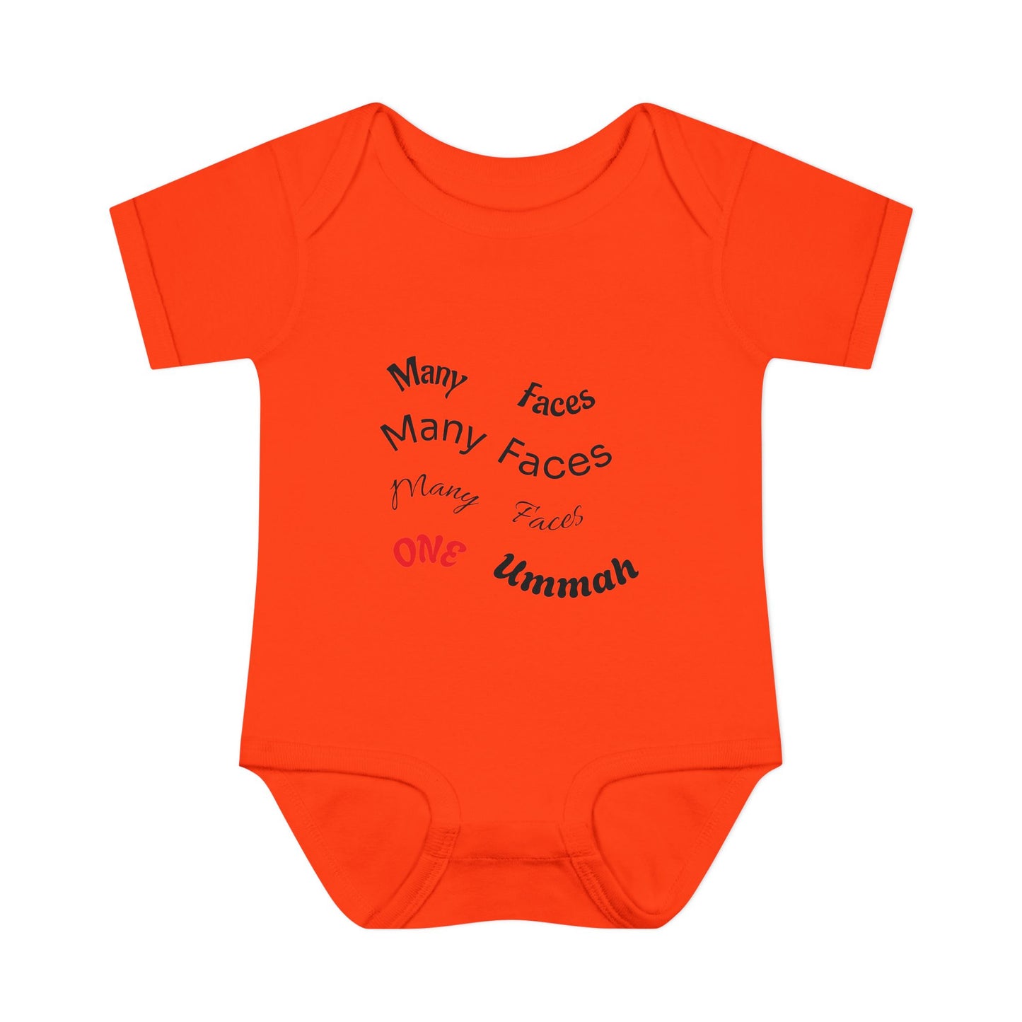 Many Faces One Ummah Infant Baby Rib Bodysuit – Joyful Comfort, United From the Start
