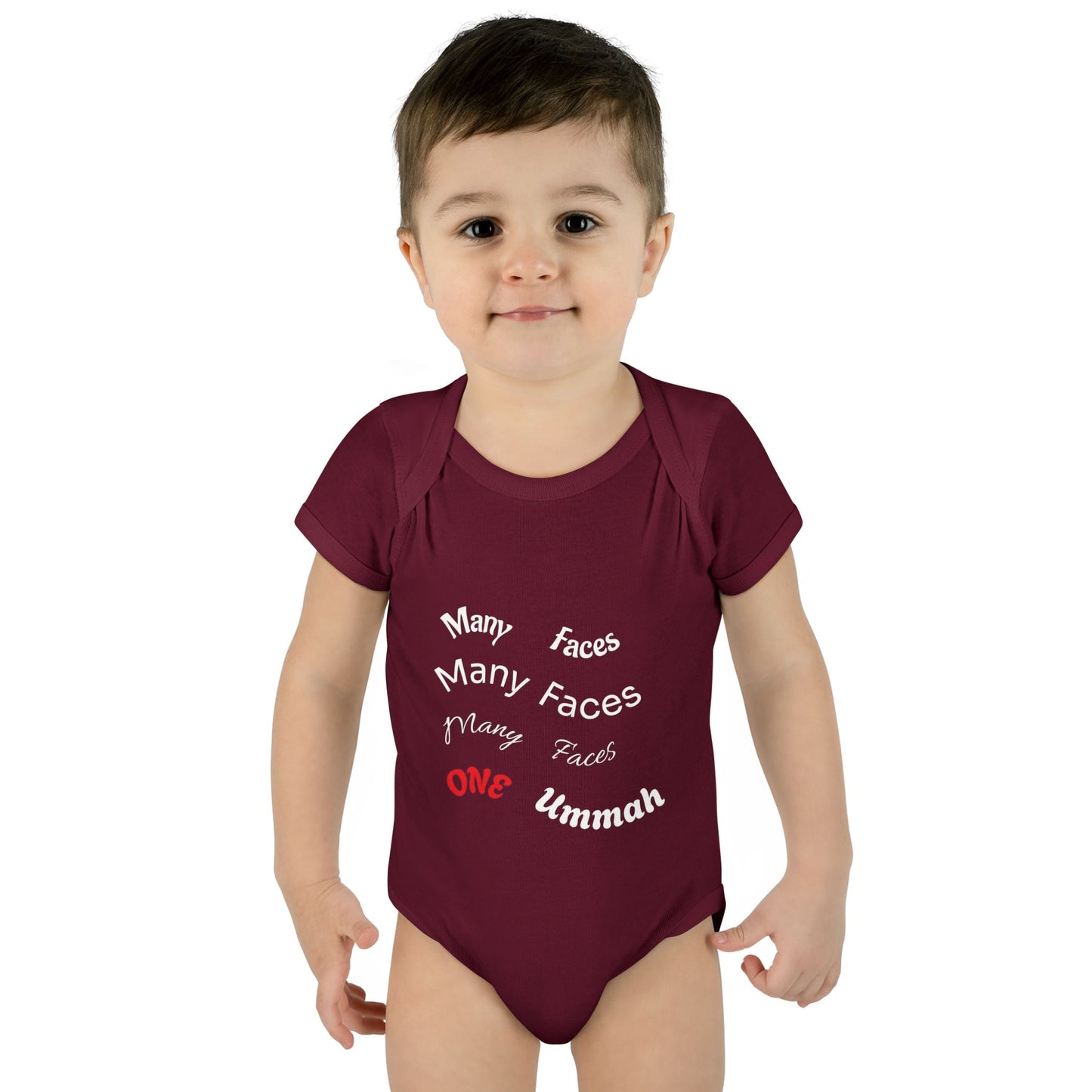 Many Faces One Ummah Infant Baby Rib Bodysuit – Joyful Comfort, United From the Start