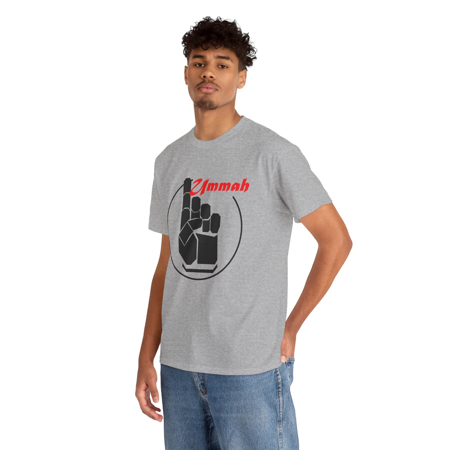 Unisex Heavy Cotton T-Shirt – "Many Faces, One Ummah"