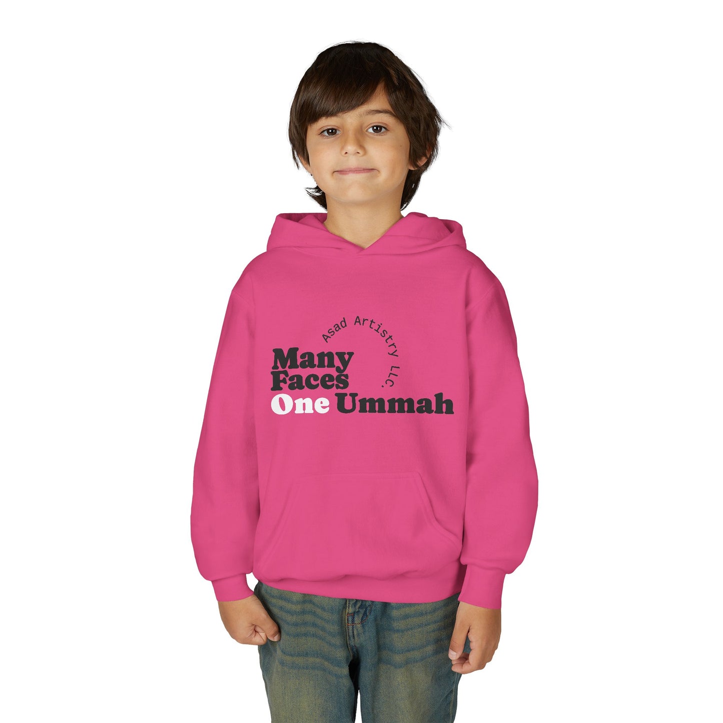 Youth Hoodie – Many Faces, One Ummah: Unity in Comfort
