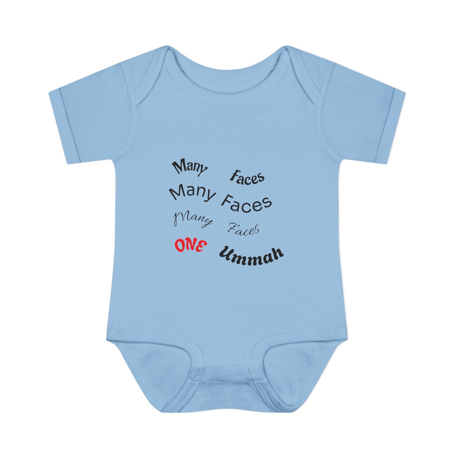 Many Faces One Ummah Infant Baby Rib Bodysuit – Joyful Comfort, United From the Start