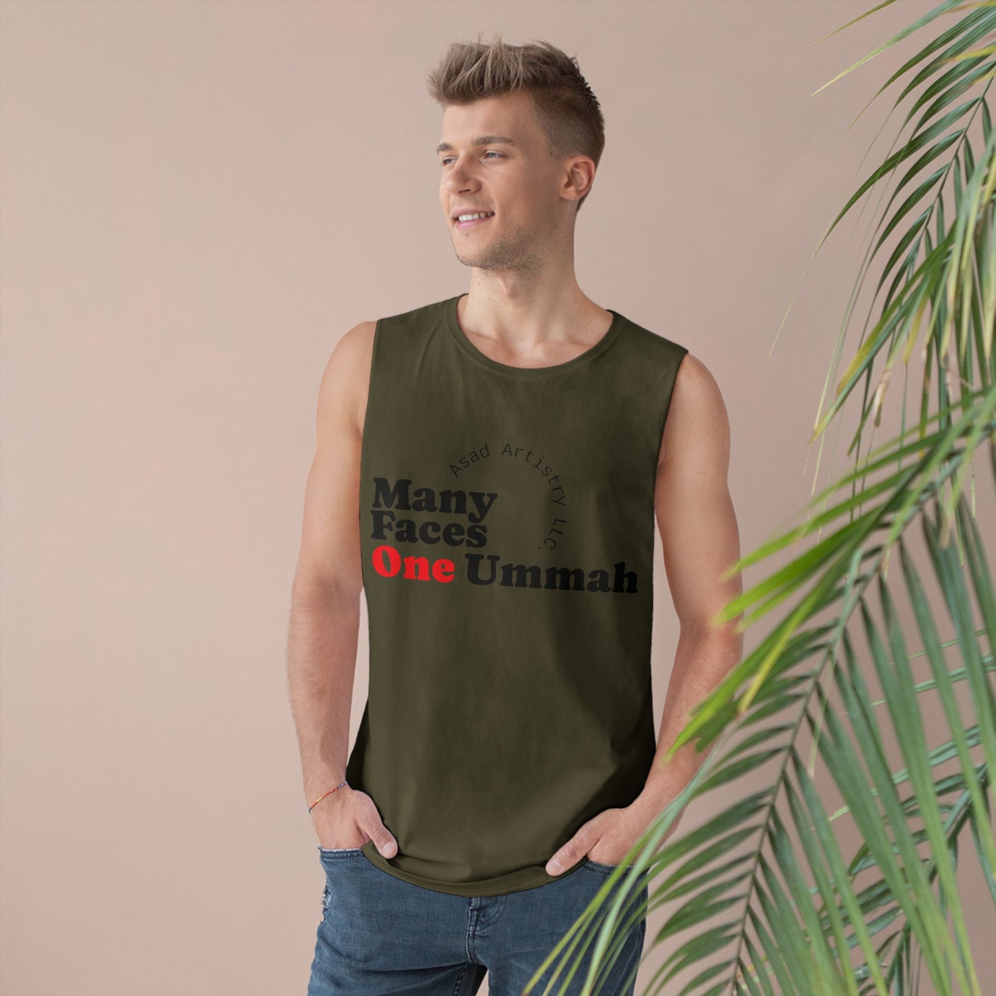Many Faces One Ummah Unisex Barnard Tank – Unite in Comfort and Style