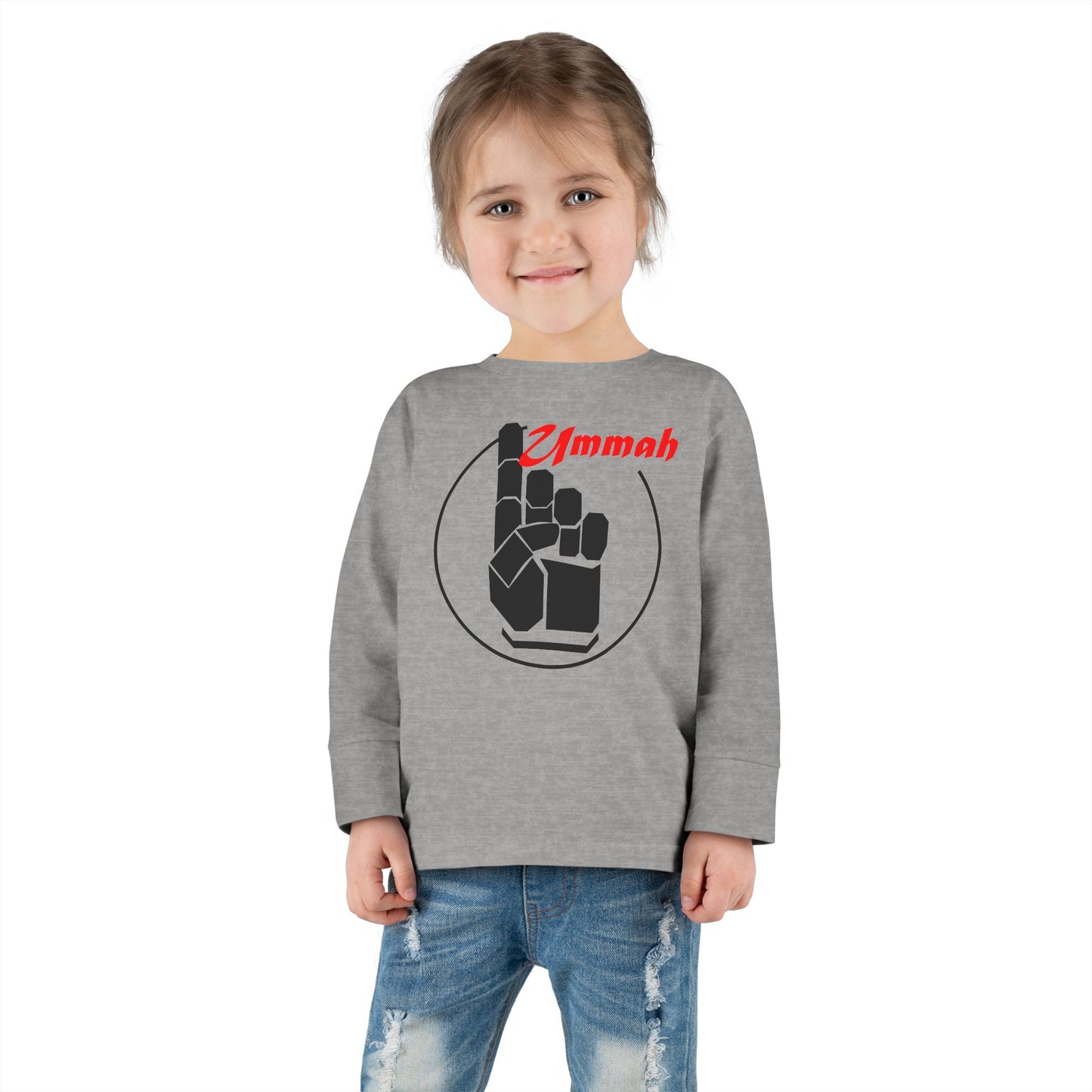 Many Faces One Ummah Toddler Long Sleeve Tee – Where Comfort Meets Community