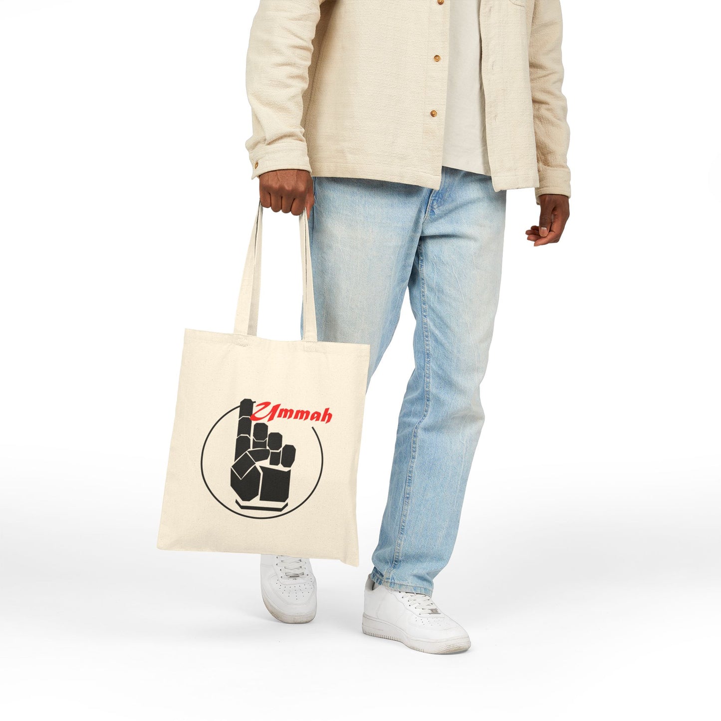 One Ummah Cotton Canvas Tote Bag – Eco-Friendly, Reusable Shopping Bag