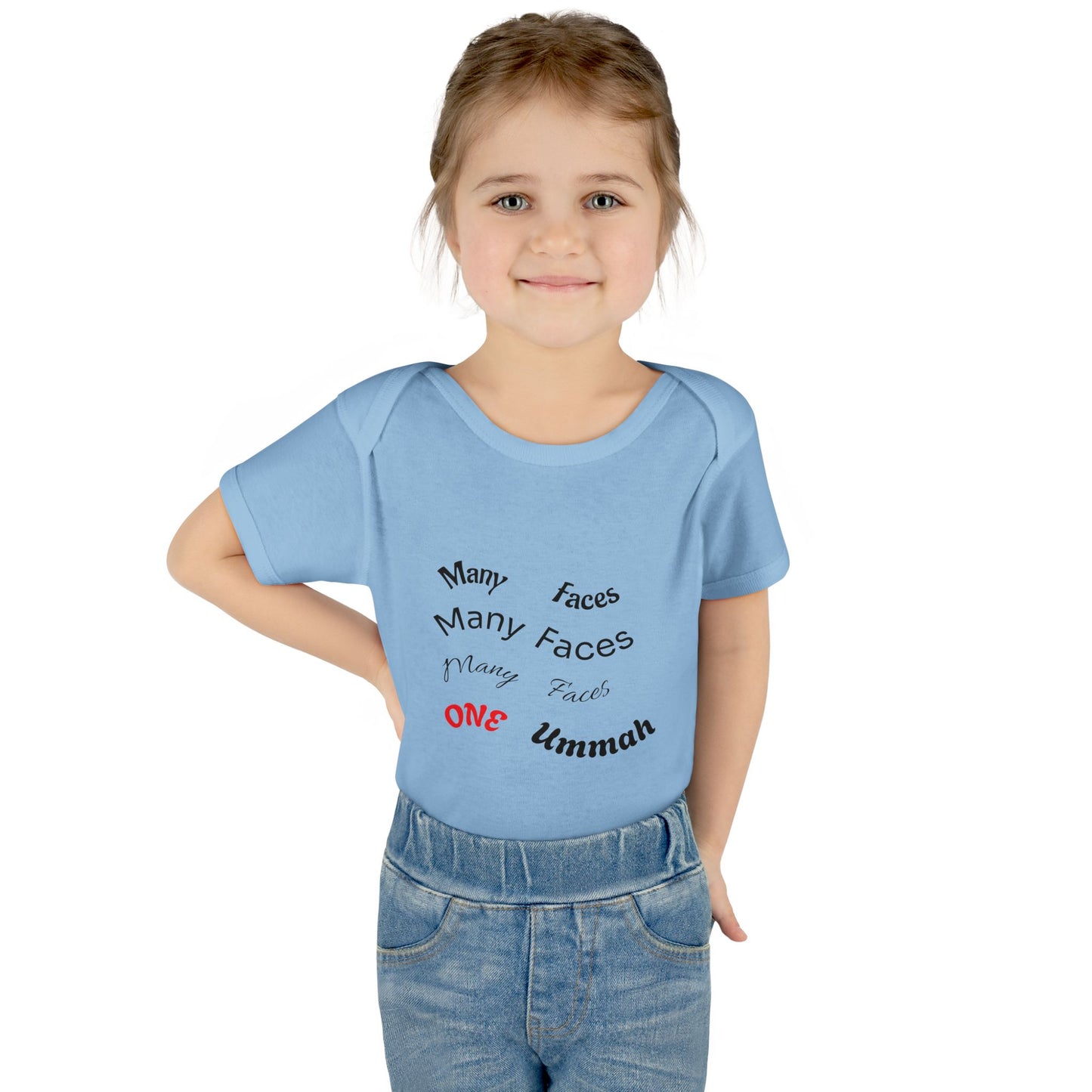 Many Faces One Ummah Infant Baby Rib Bodysuit – Joyful Comfort, United From the Start