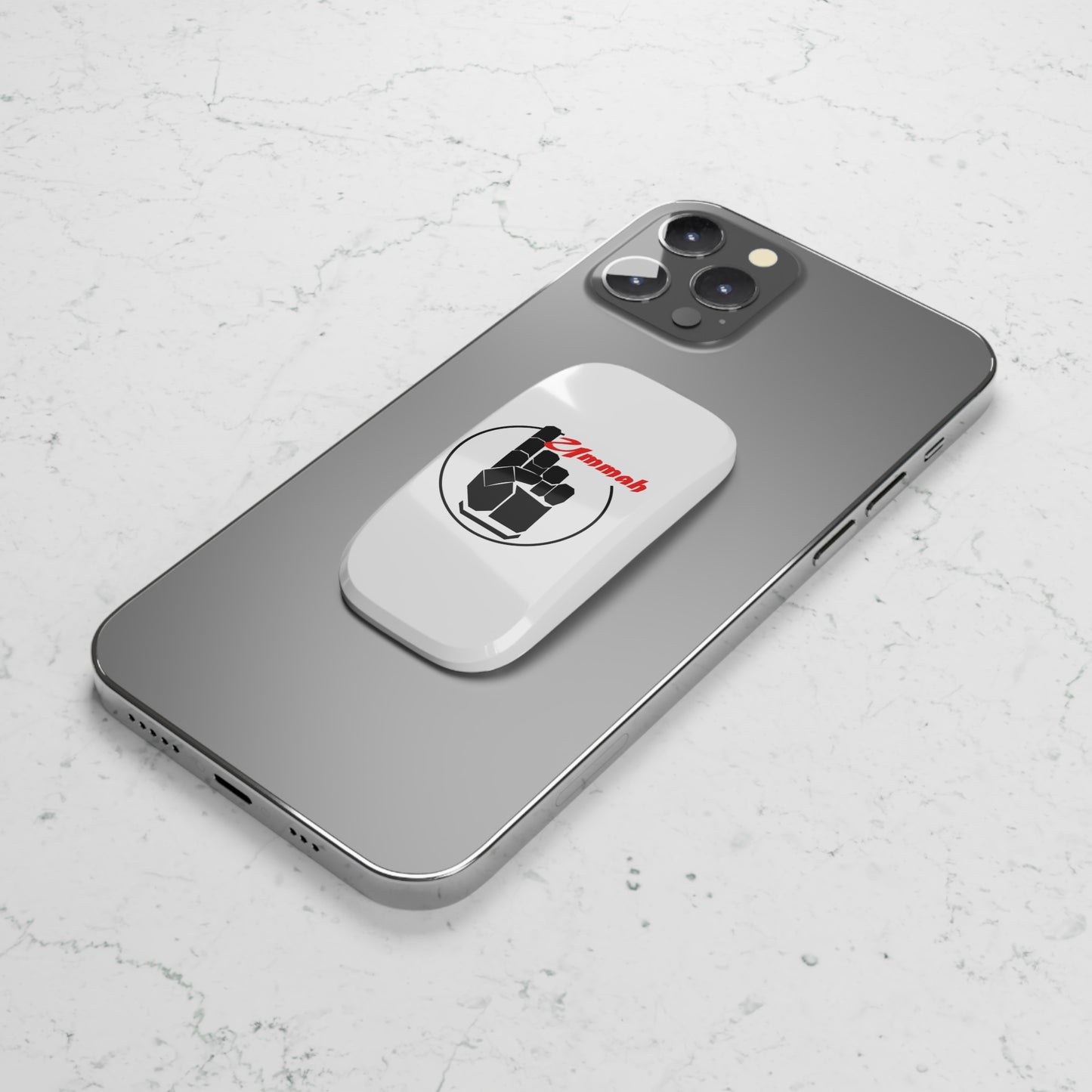 White One Ummah Phone Click-On Grip