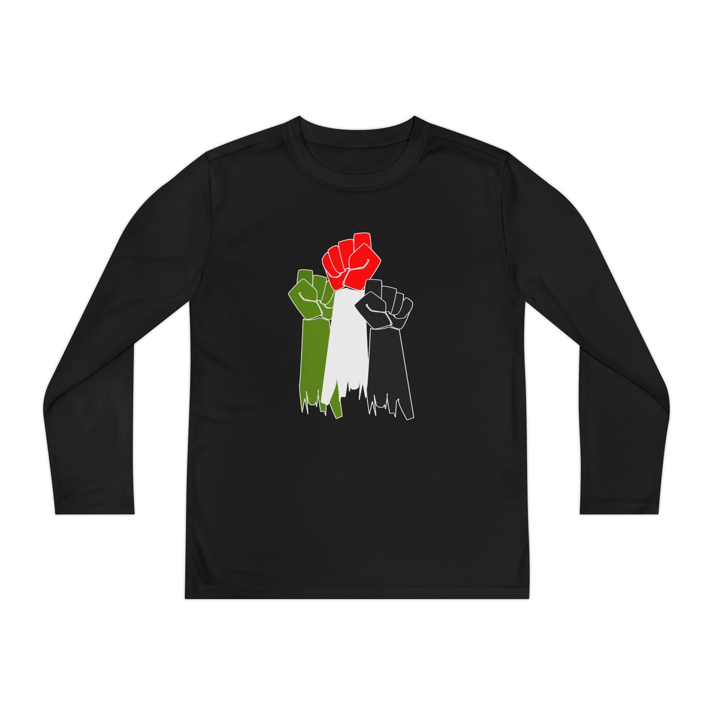 Free Palestine- Youth Long Sleeve Competitor Tee