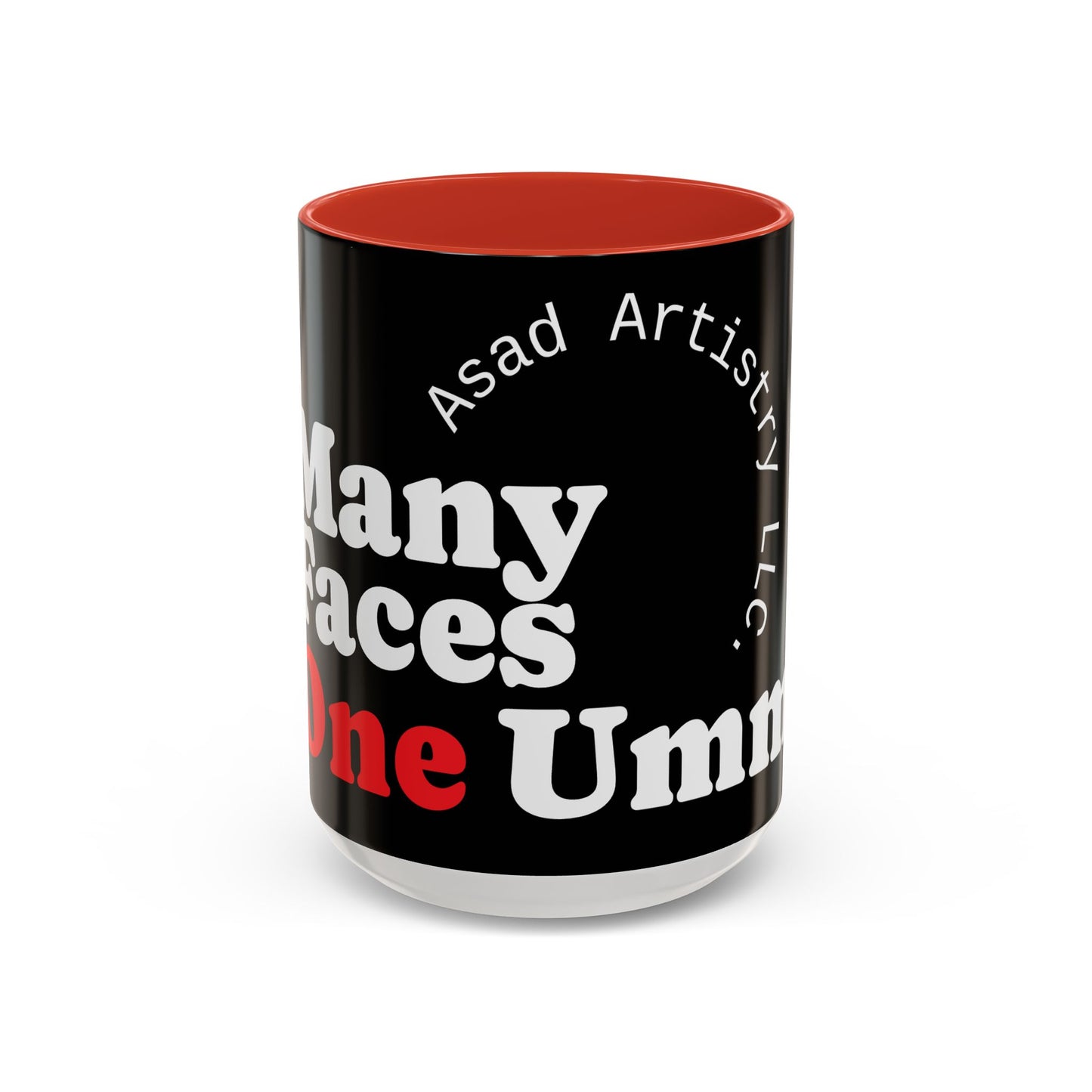 Many Faces, One Ummah Accent Coffee Mug – Sip with Unity