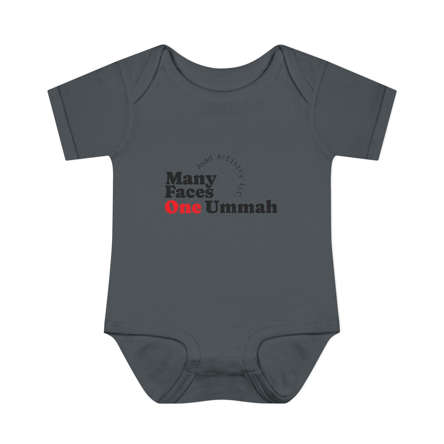 Many Faces One Ummah Infant Bodysuit – Softness, Simplicity, and Unity from Day One