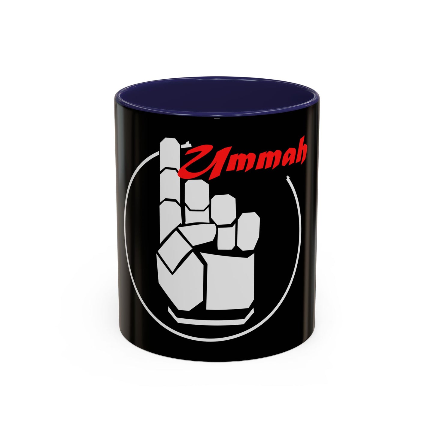 White One Ummah Logo Accent Coffee Mug