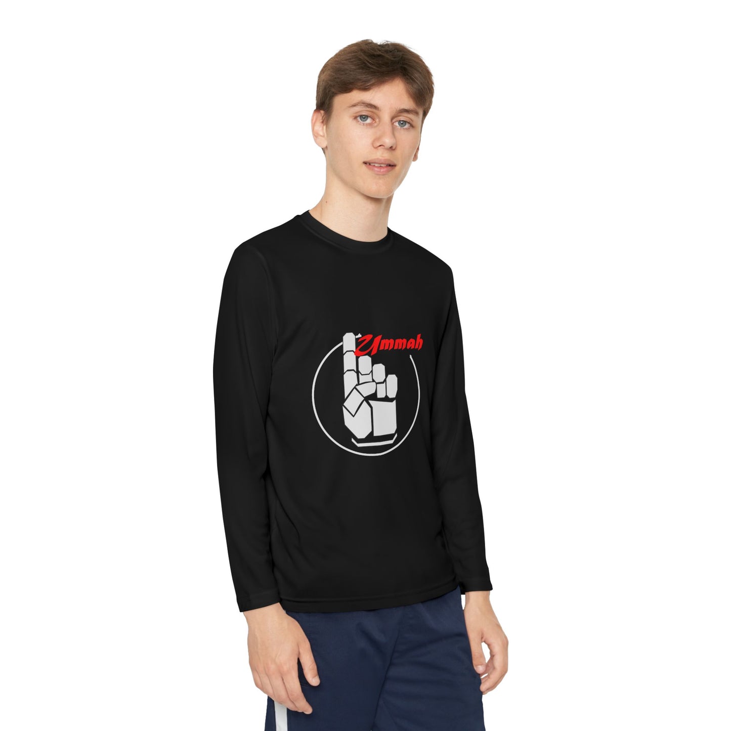 Youth Long Sleeve Faith Tee - Ummah Unity Design