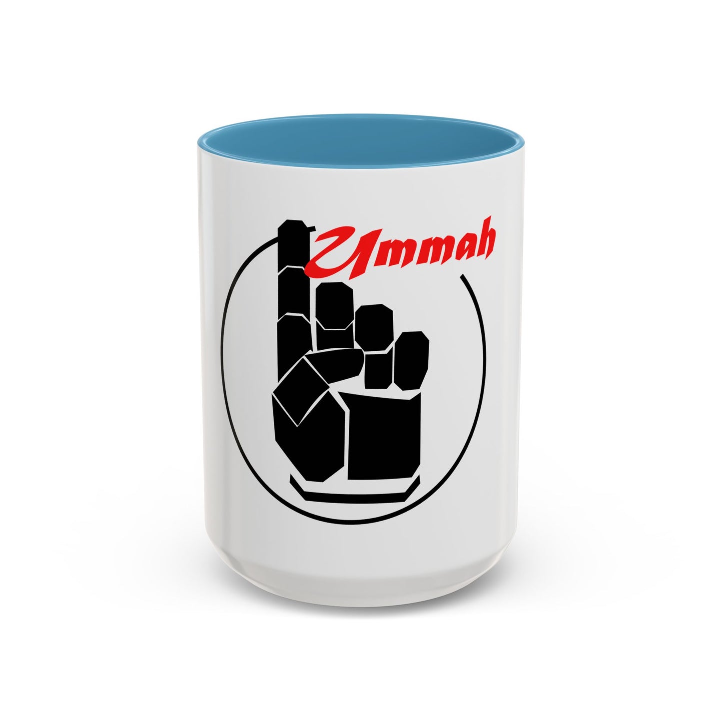 Black Logo-One Ummah Accent Coffee Mug – Sip with Unity