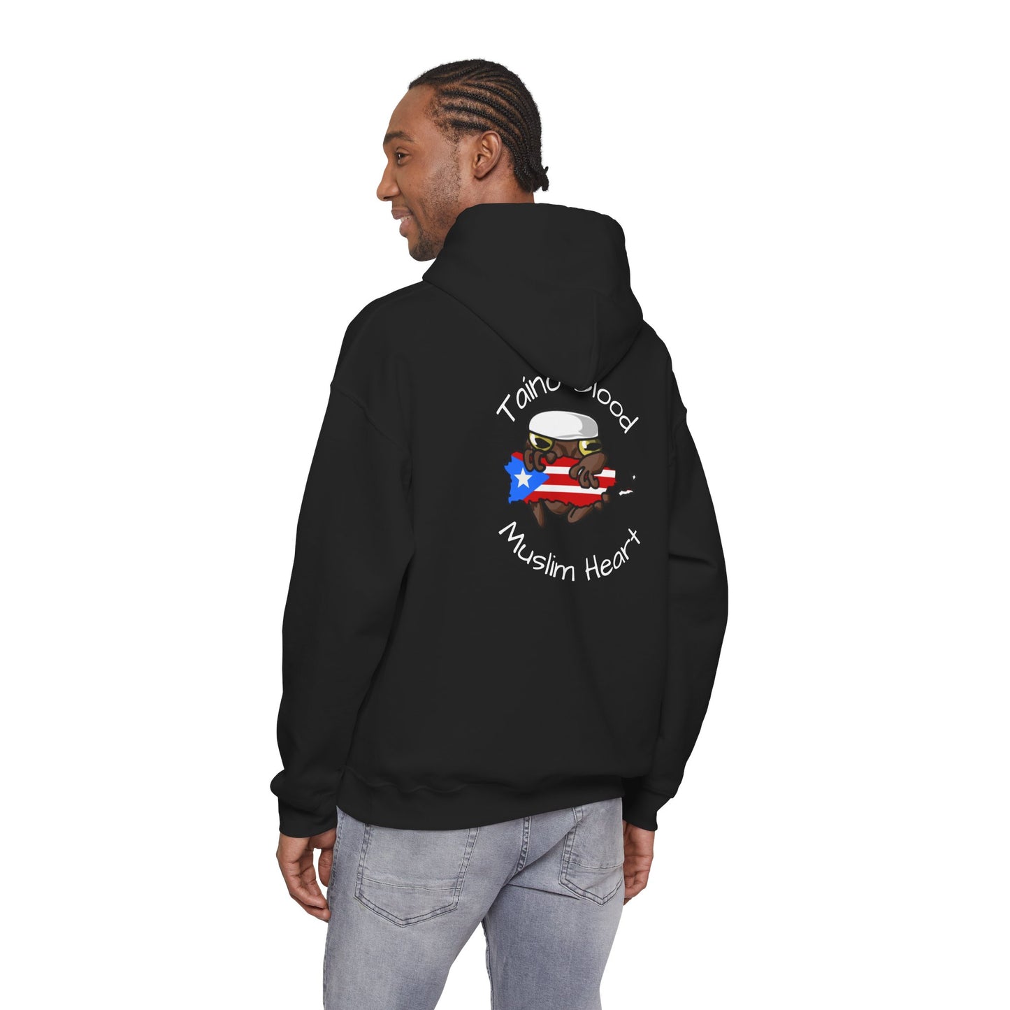 Puerto Rican Muslim Hoodie – Taino Blood, Muslim Heart