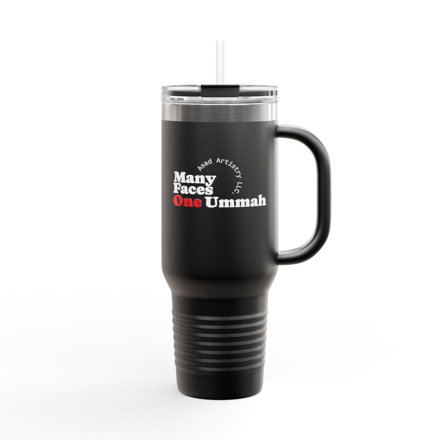 One Ummah Insulated Travel Mug-W/White letter