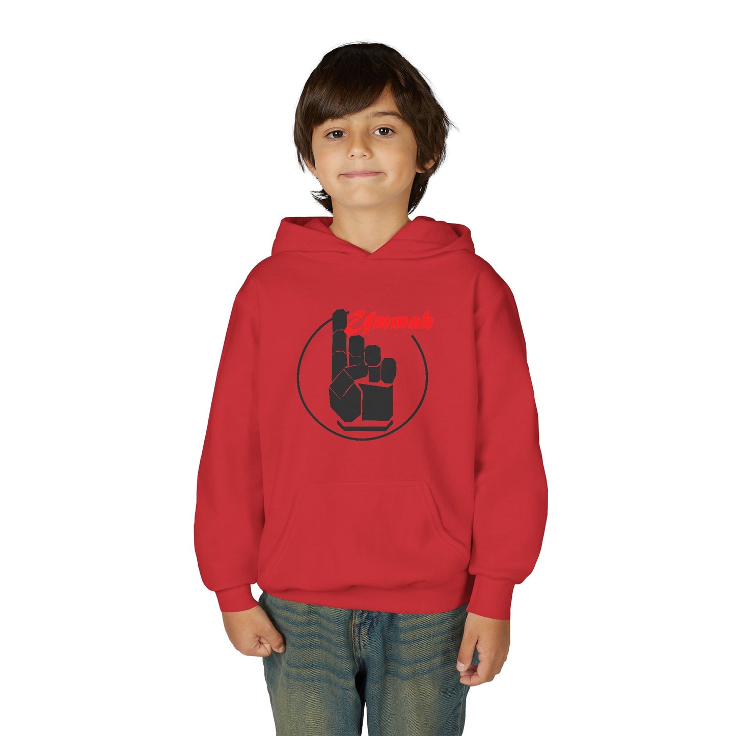 Youth Hooded Sweatshirt with 'Ummah' Graphic - Cozy & Stylish for All Occasions