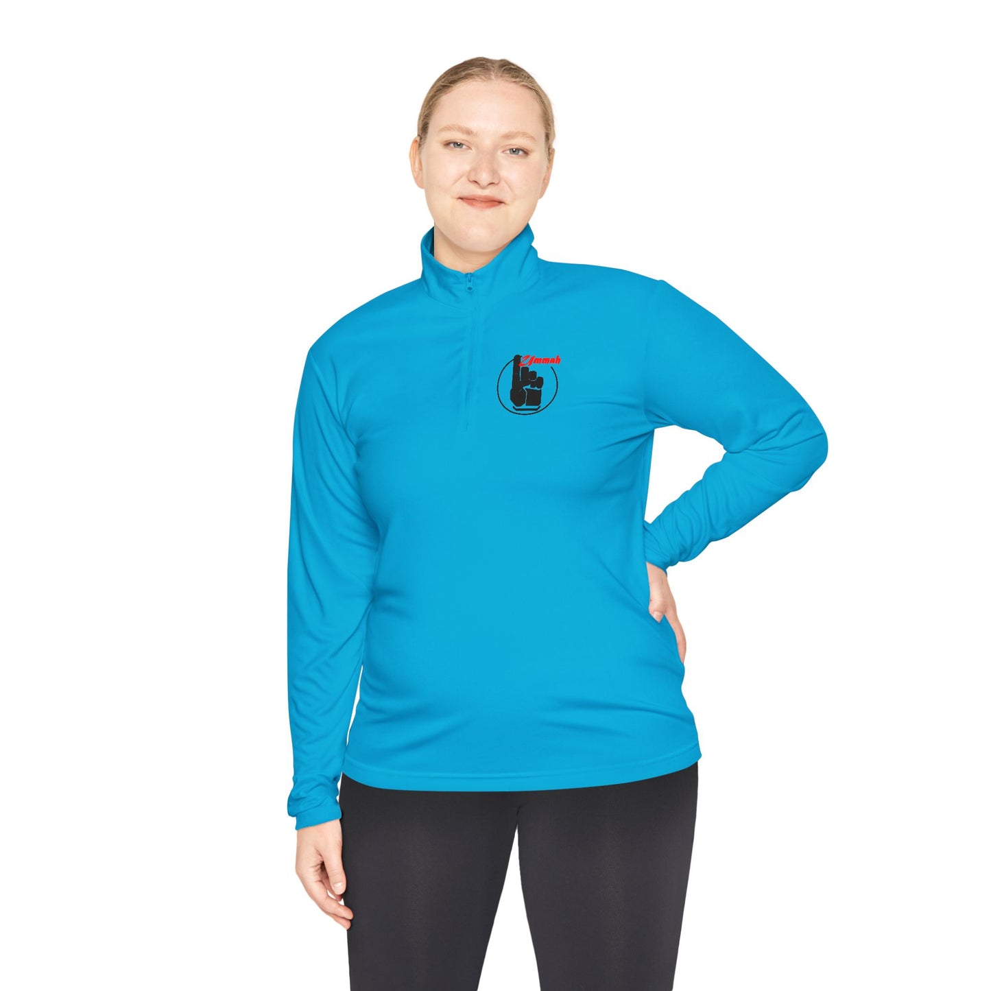 One Ummah Unisex Quarter-Zip Pullover – Performance, Style, and Unity