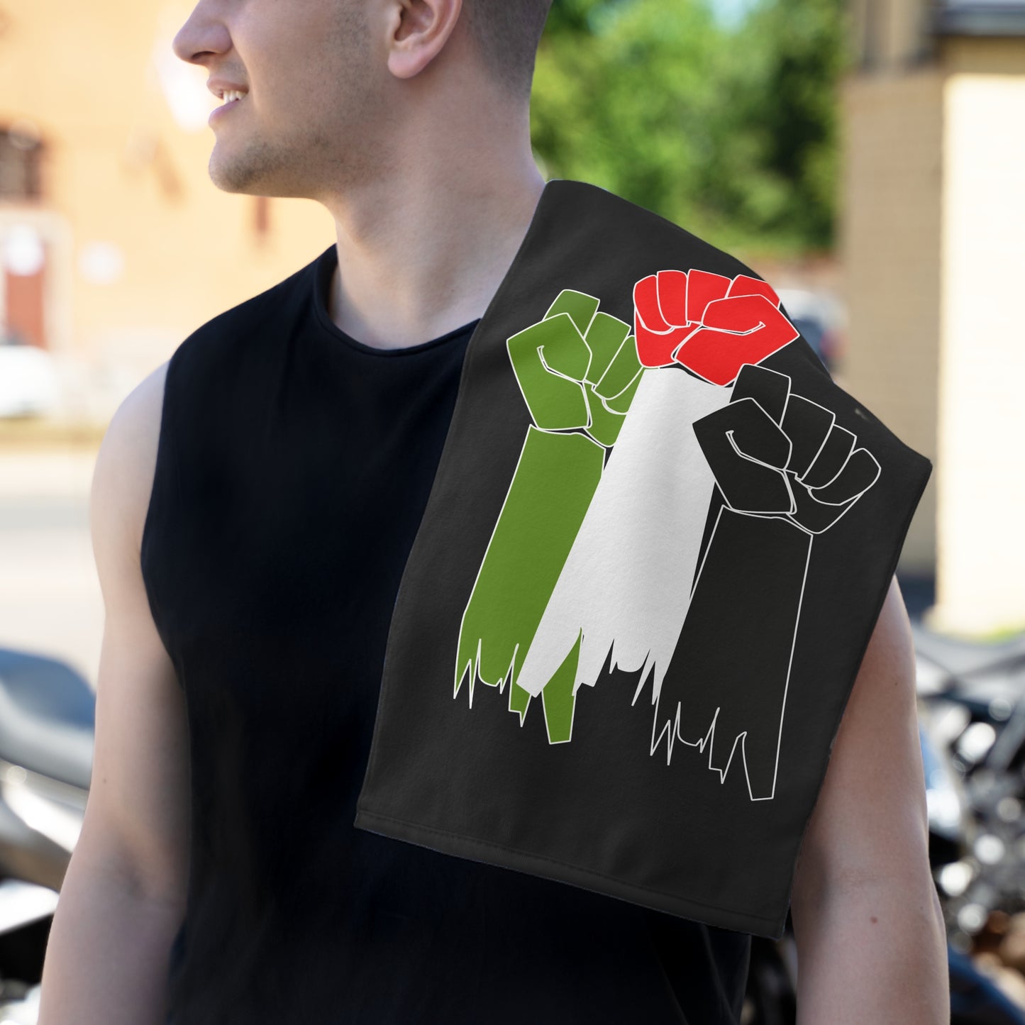 Free Palestine Rally & Gym Towel, 11x18