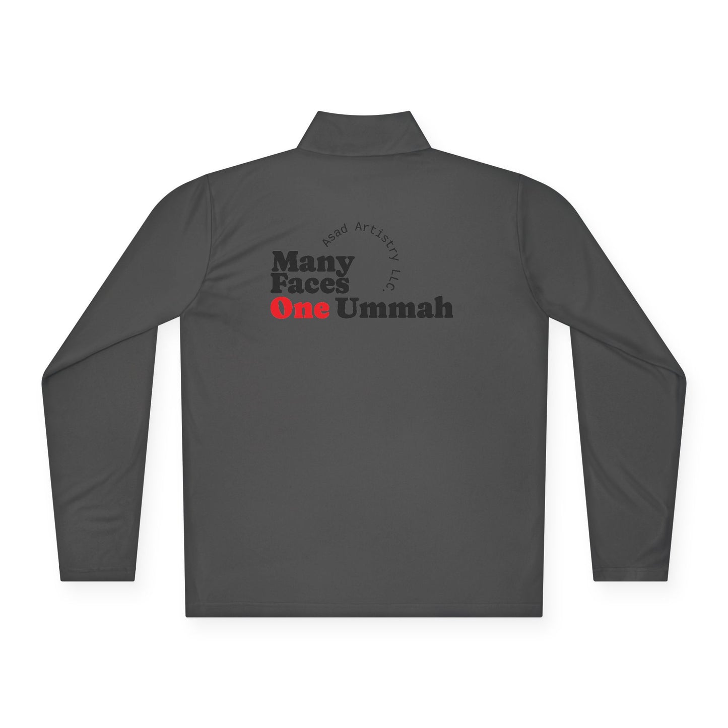 One Ummah Unisex Quarter-Zip Pullover – Performance, Style, and Unity