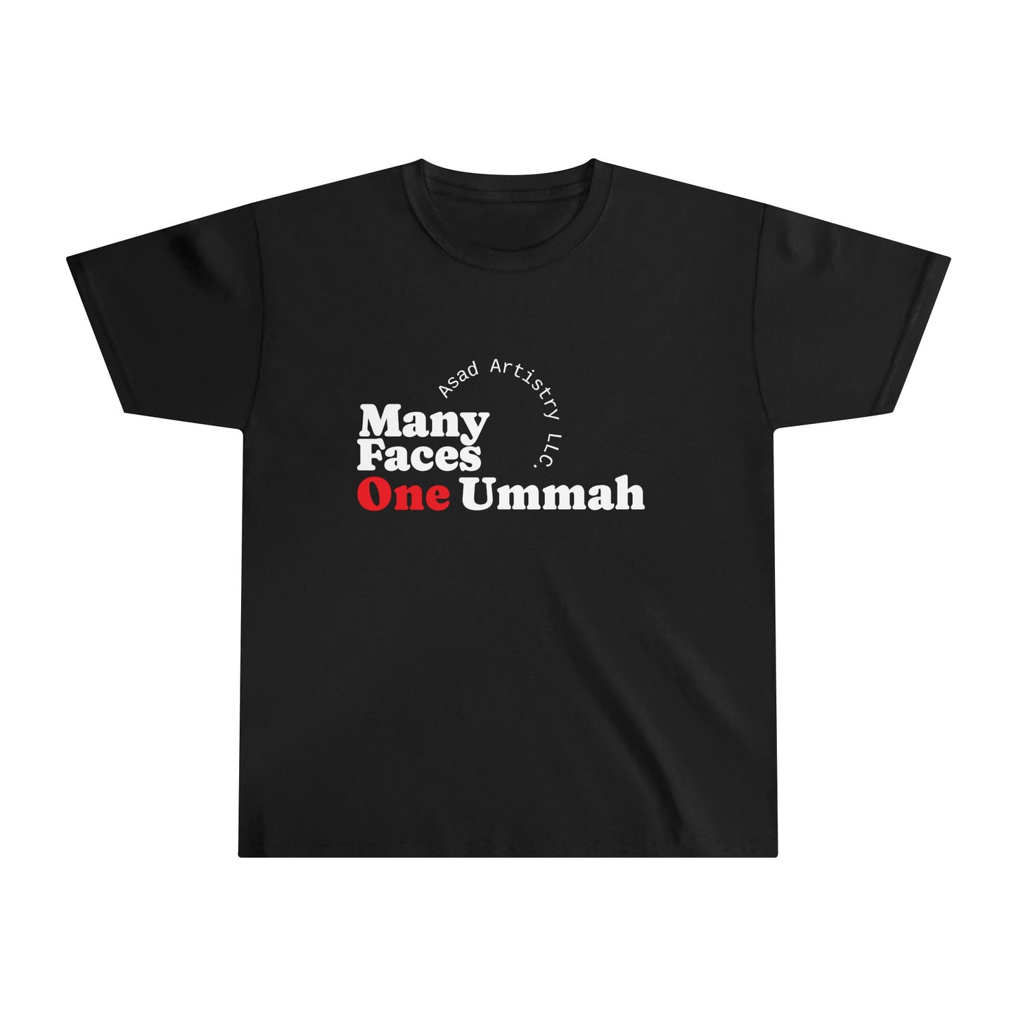 Many Faces One Ummah Youth T-Shirt – Everyday Comfort, Powerful Message