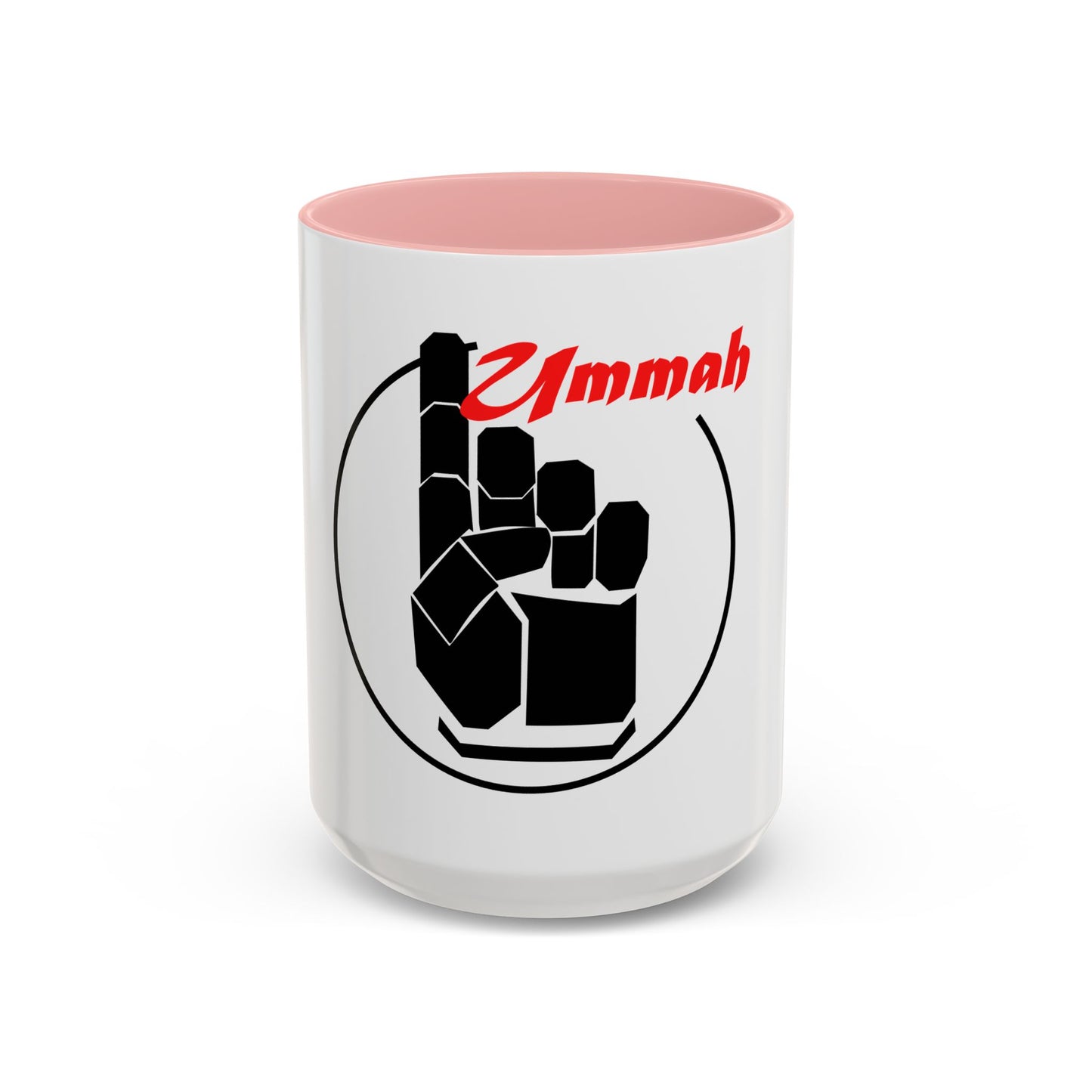 Black Logo-One Ummah Accent Coffee Mug – Sip with Unity