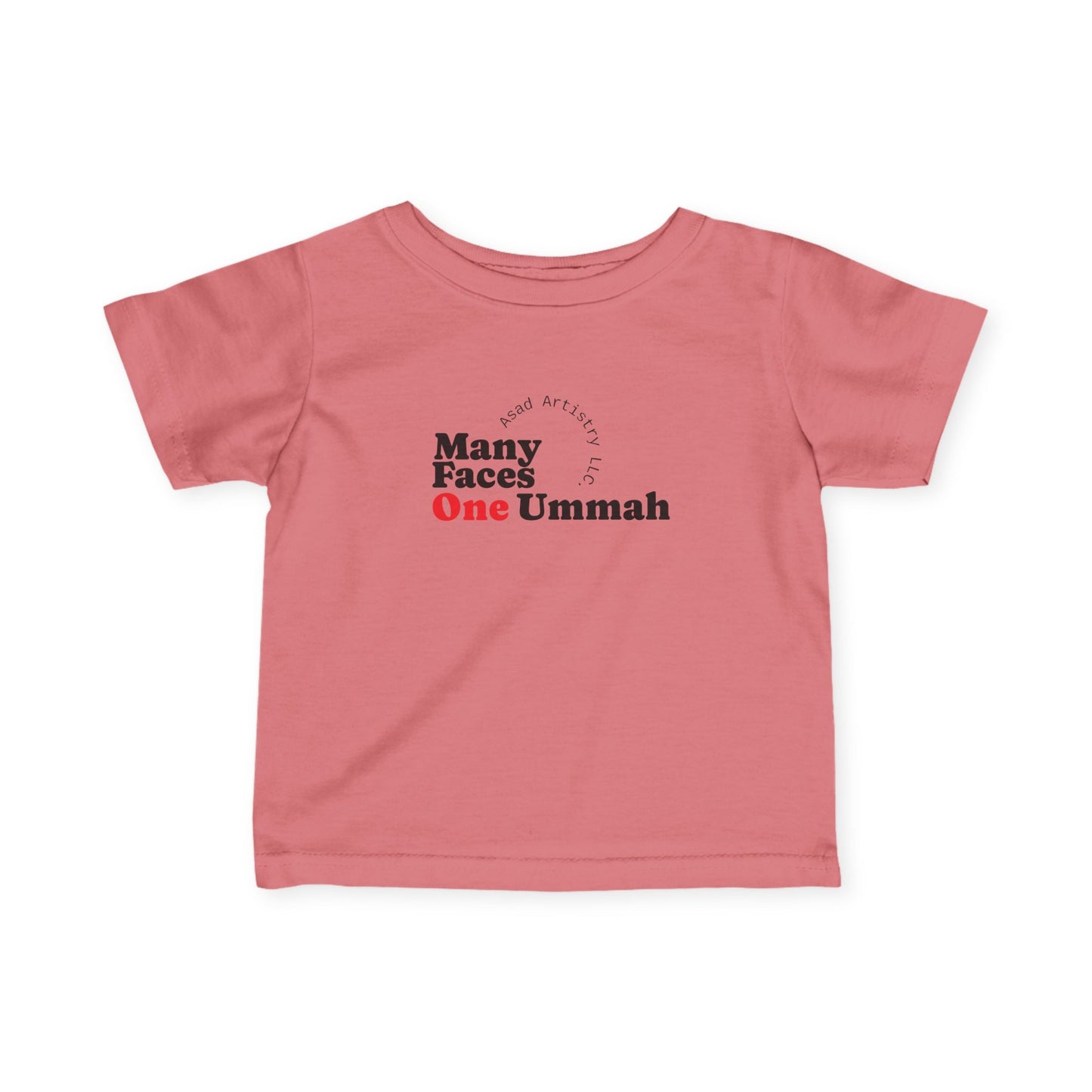 Many Faces One Ummah Infant Fine Jersey Tee – Softness That Speaks Unity