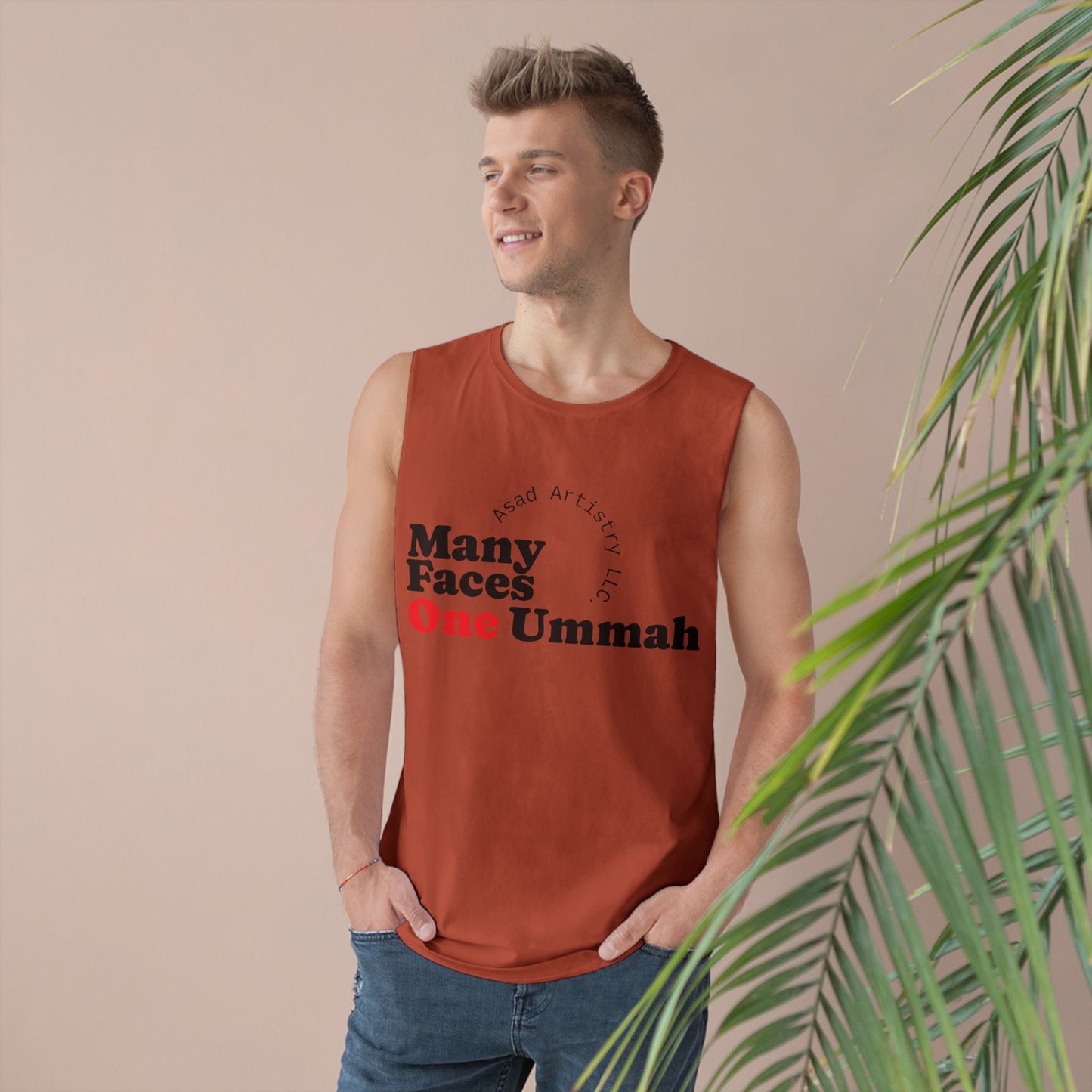 Many Faces One Ummah Unisex Barnard Tank – Unite in Comfort and Style