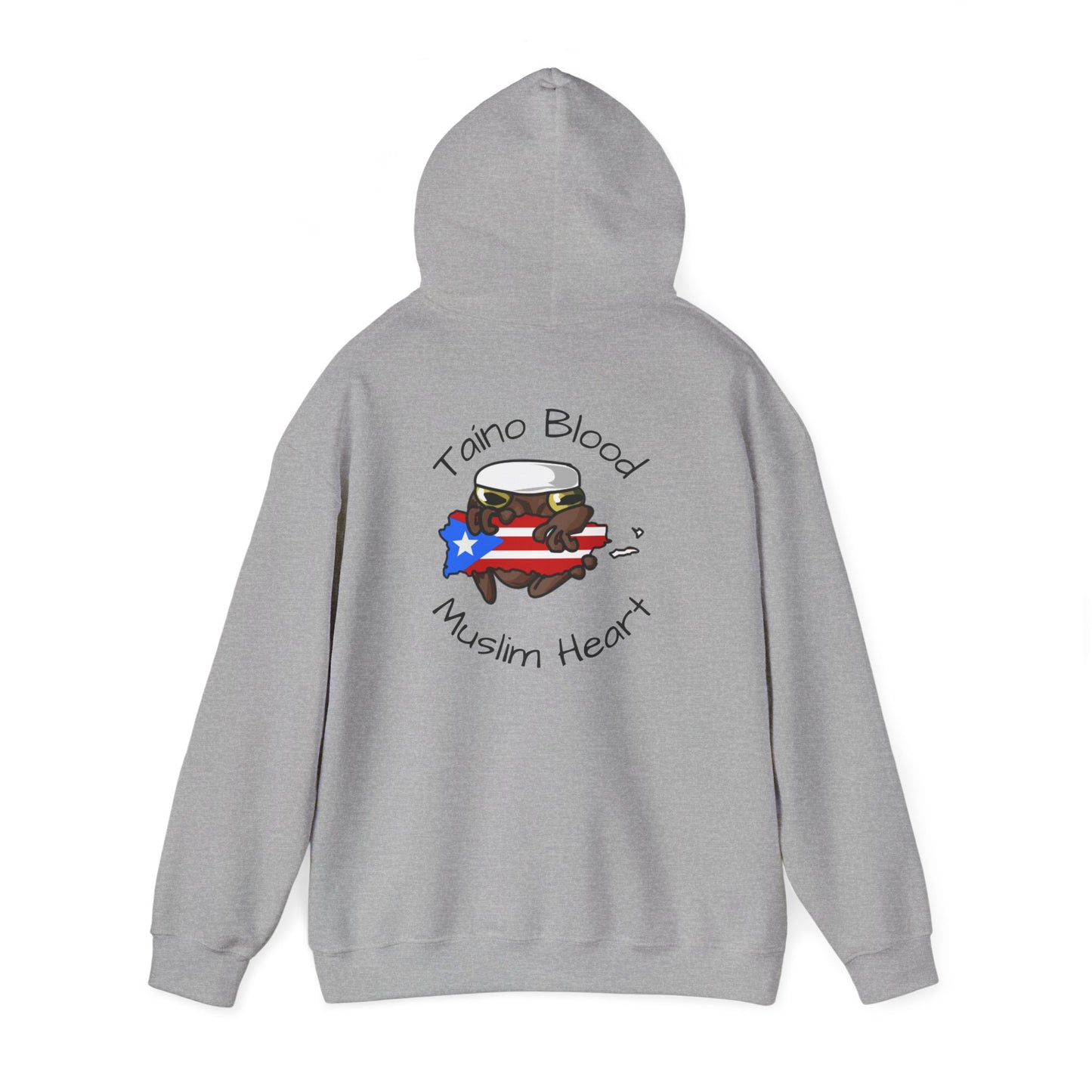 Puerto Rican Muslim Hoodie – Taino Blood, Muslim Heart