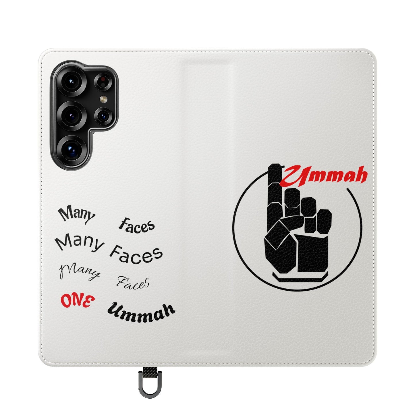 Many Faces, One Ummah Flip Case — where purpose meets protection.