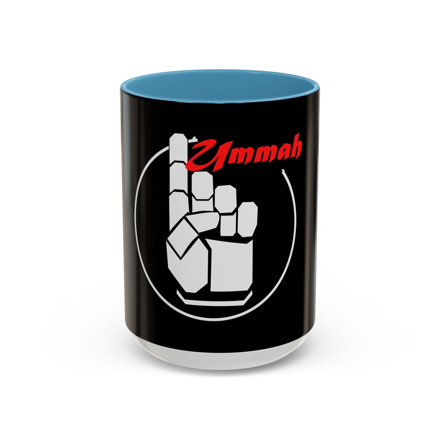 White One Ummah Logo Accent Coffee Mug