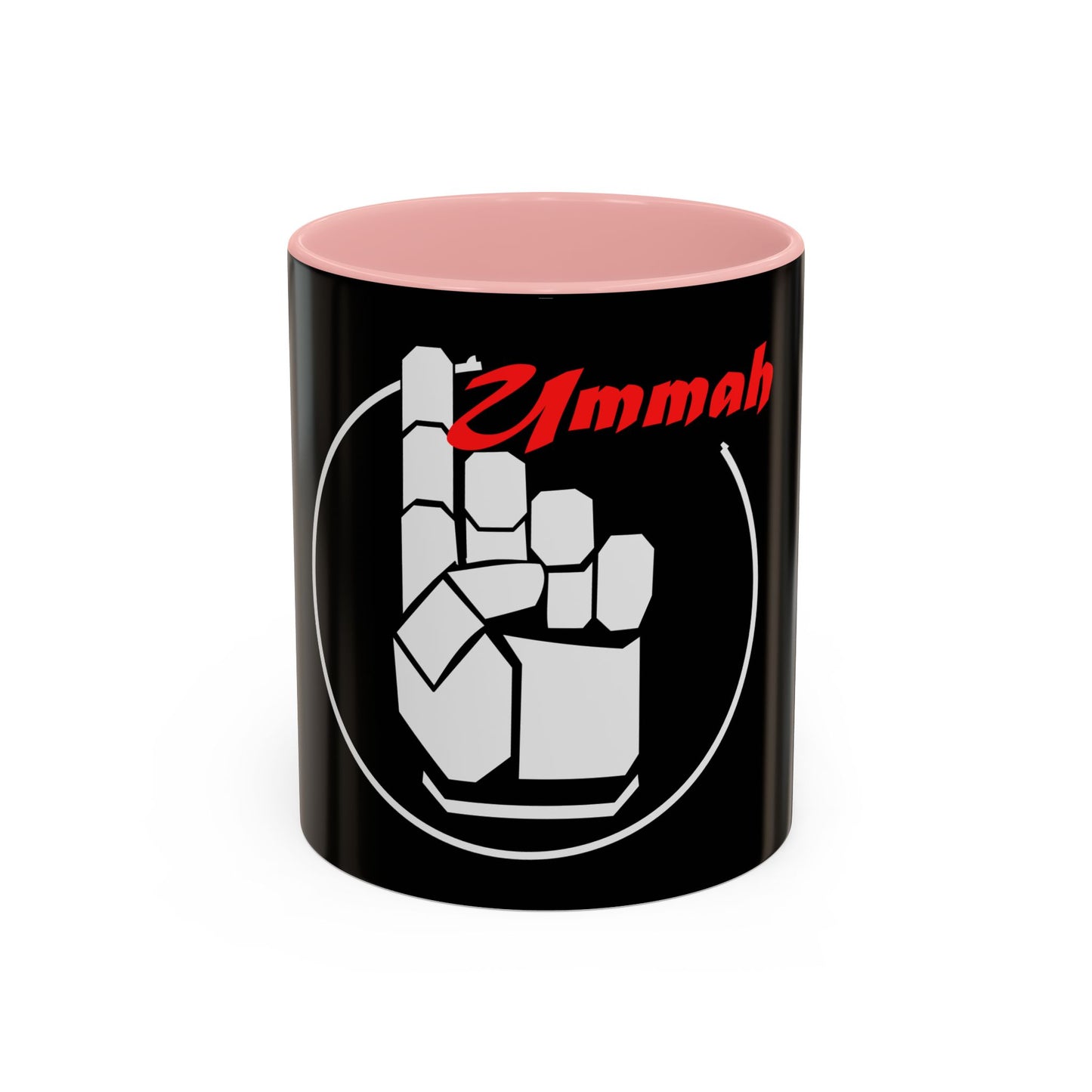White One Ummah Logo Accent Coffee Mug