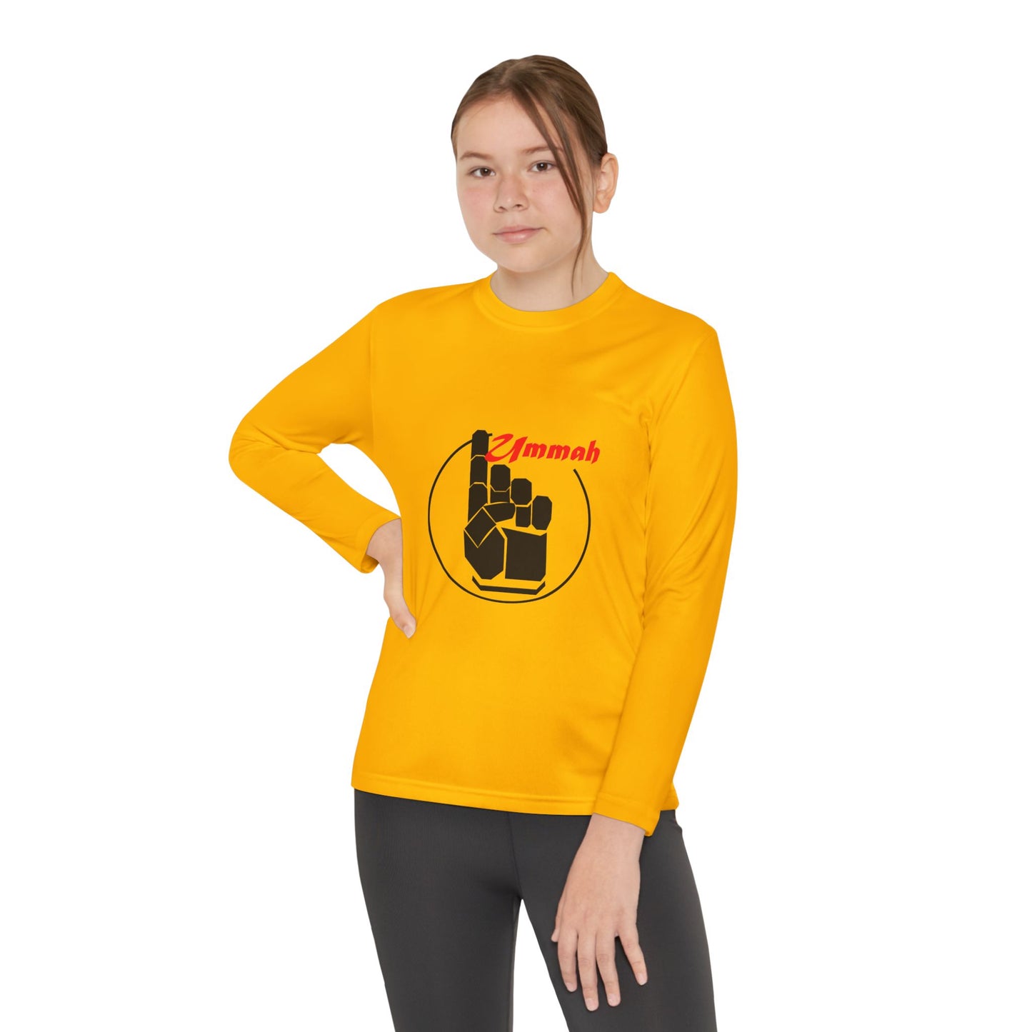 Youth Long Sleeve Faith Tee - Ummah Unity Design