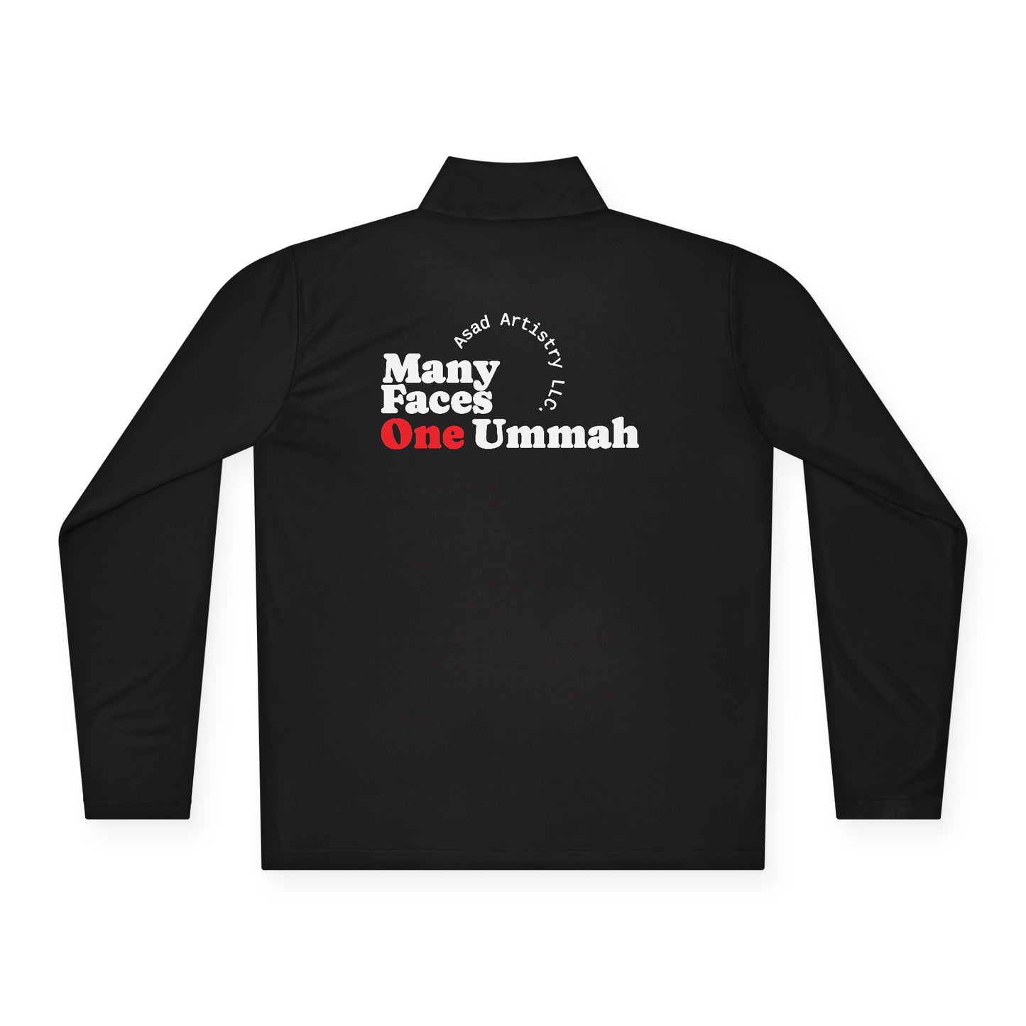 One Ummah Unisex Quarter-Zip Pullover – Performance, Style, and Unity