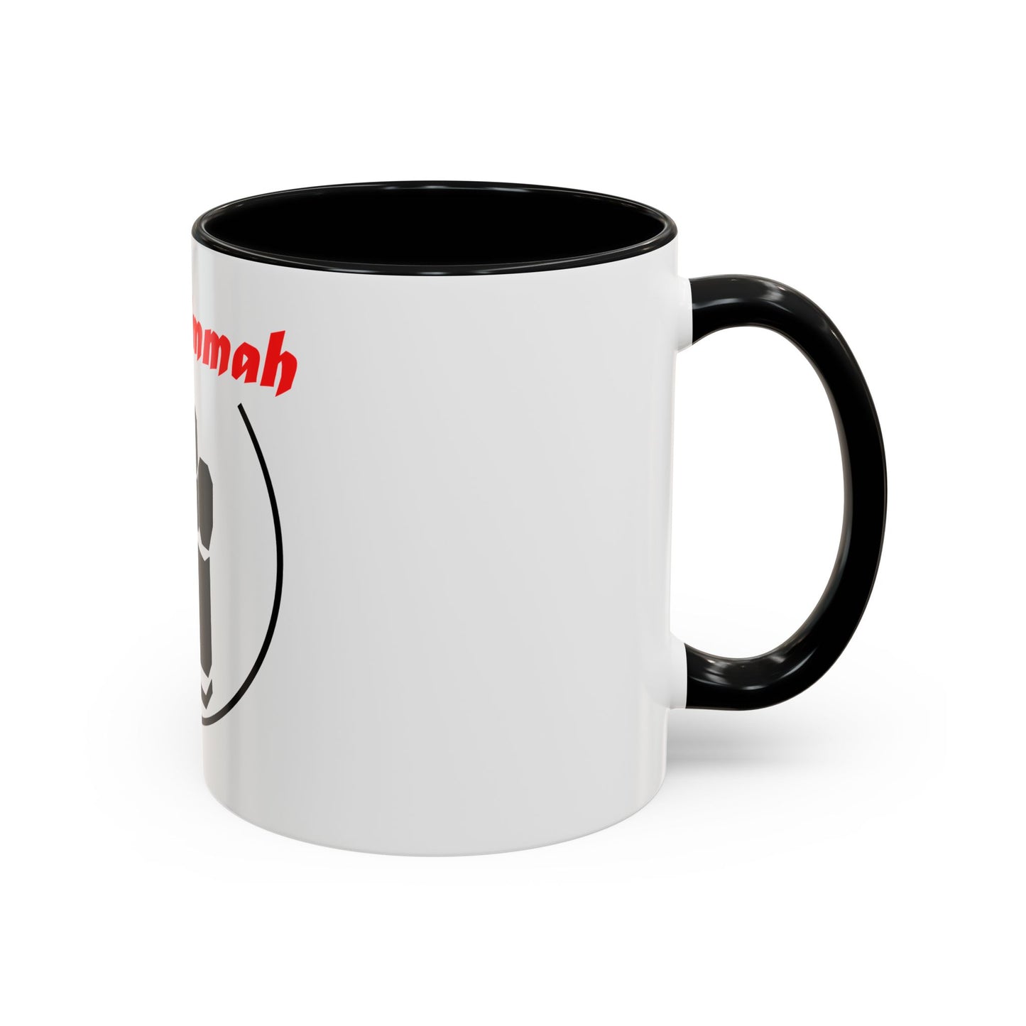 Black Logo-One Ummah Accent Coffee Mug – Sip with Unity