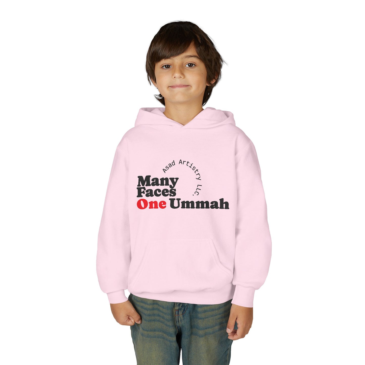 Youth Hoodie – Many Faces, One Ummah: Unity in Comfort