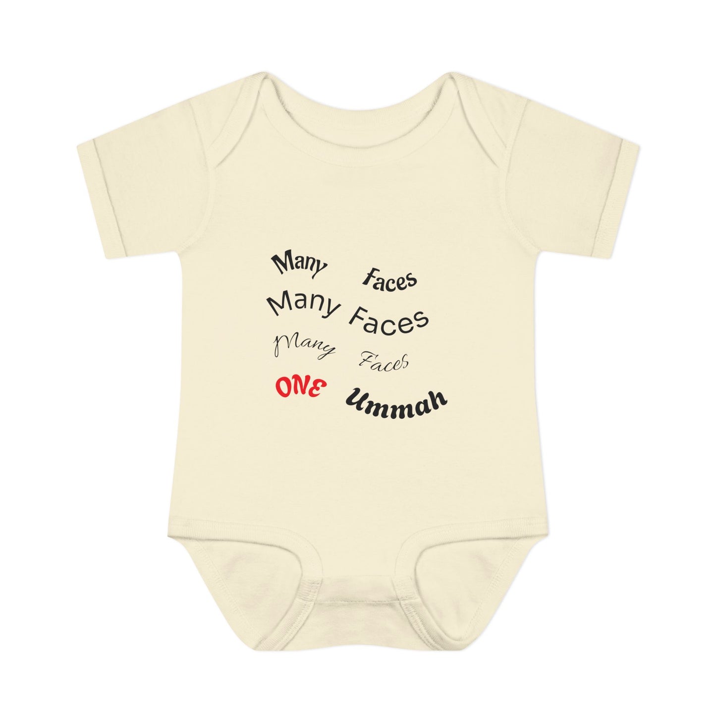 Many Faces One Ummah Infant Baby Rib Bodysuit – Joyful Comfort, United From the Start