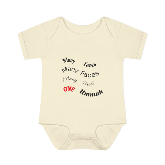 Many Faces One Ummah Infant Baby Rib Bodysuit – Joyful Comfort, United From the Start