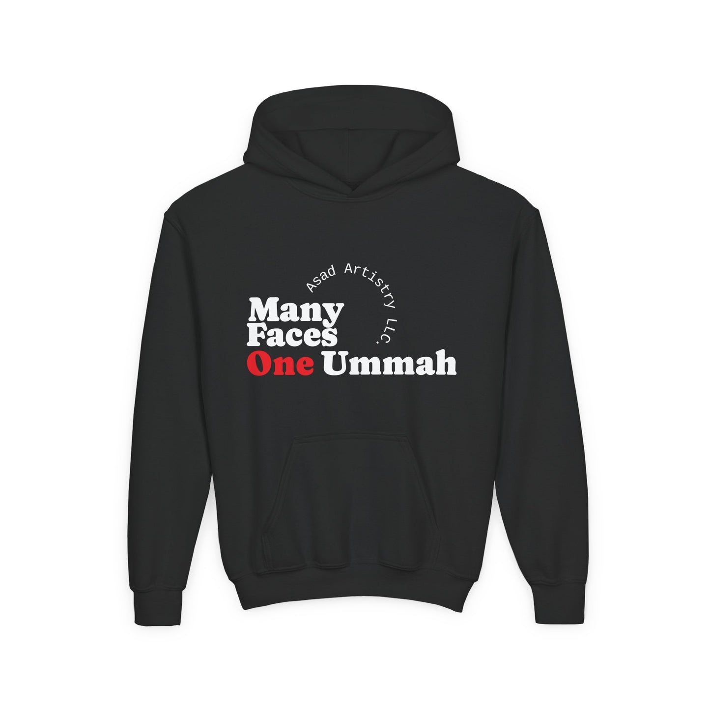 Youth Hoodie – Many Faces, One Ummah: Unity in Comfort