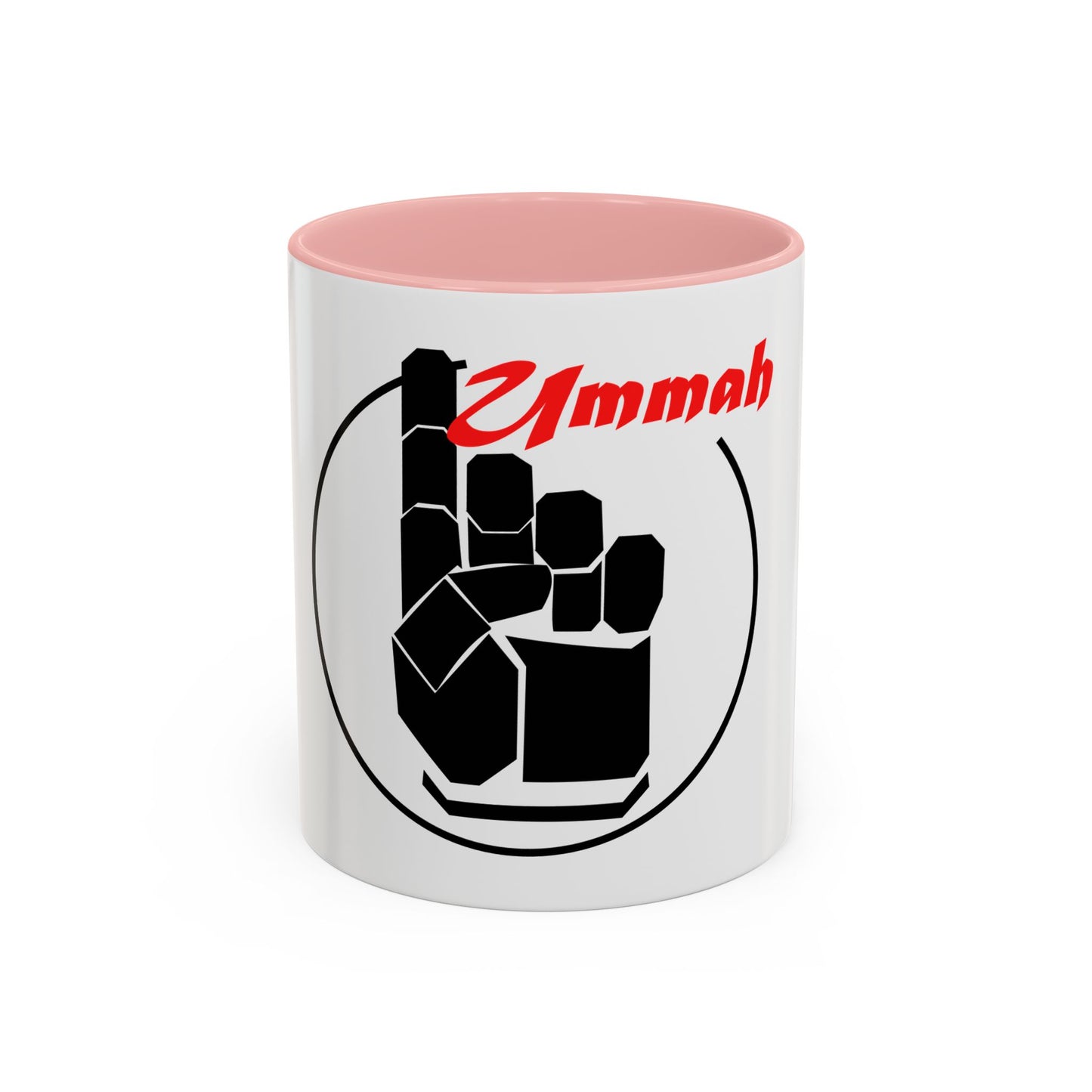 Black Logo-One Ummah Accent Coffee Mug – Sip with Unity